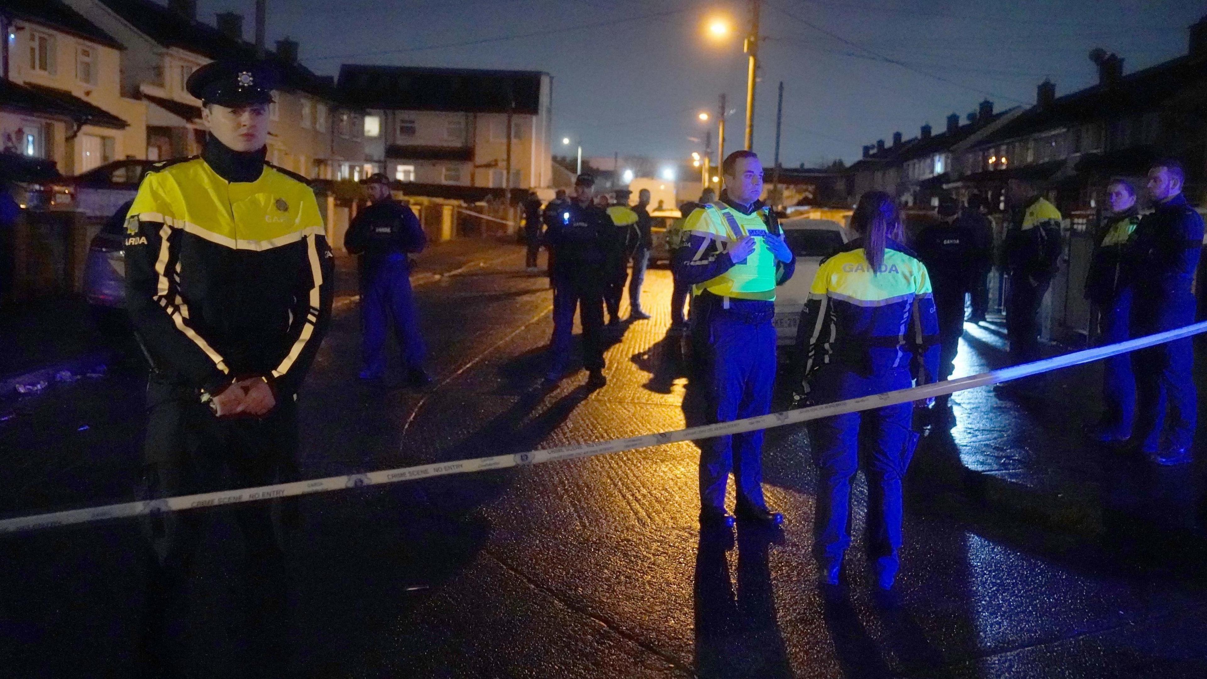 Police at Finglas shooting