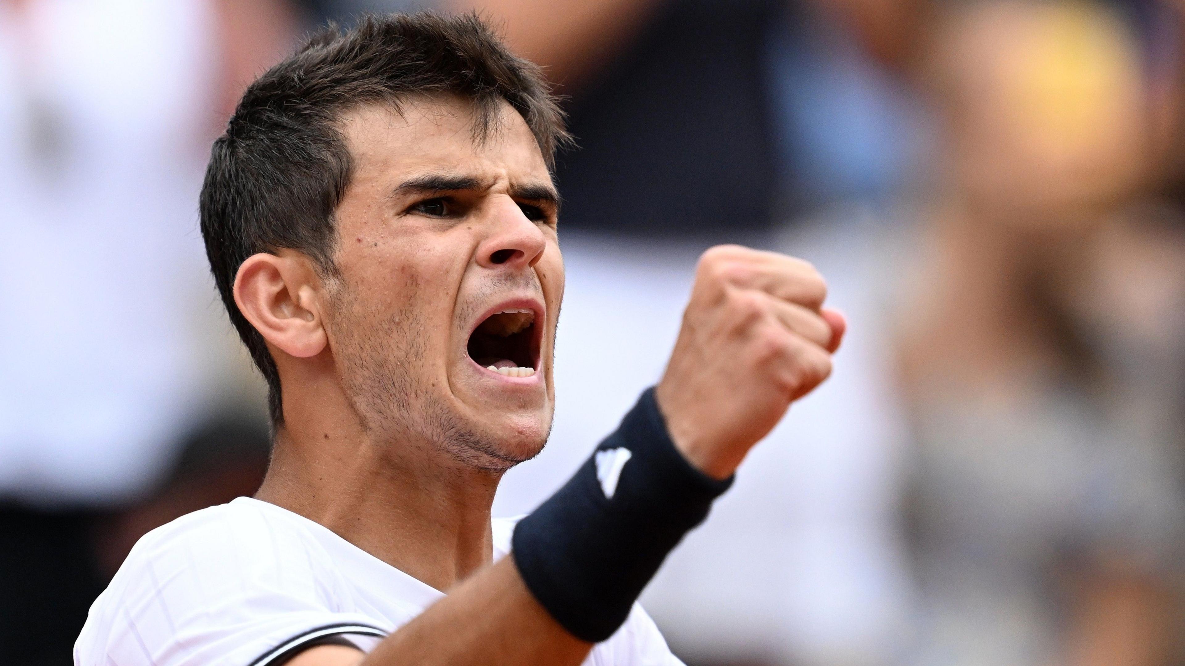 Rafael Jodar celebrates a point