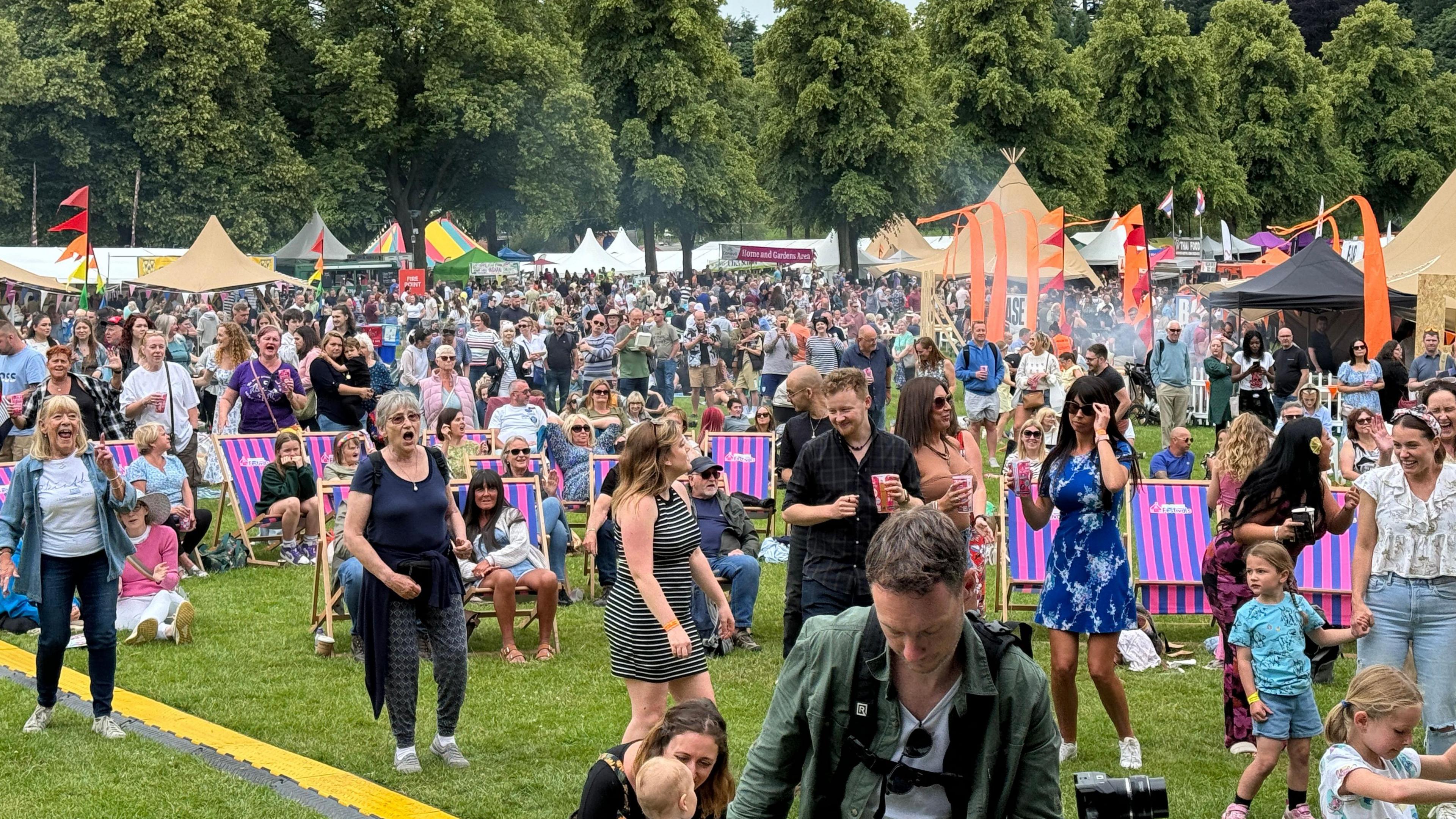 Visitors at Shrewsbury Food Festival