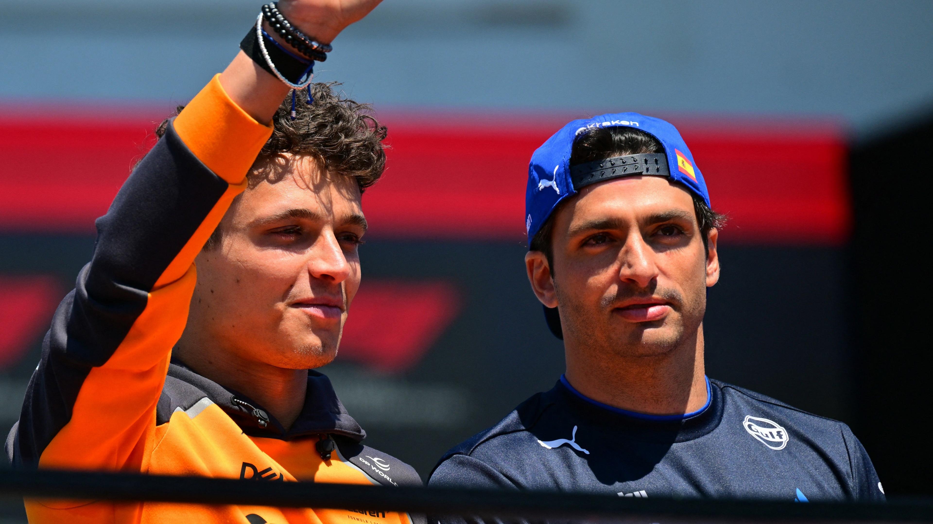 Lando Norris and Carlos Sainz