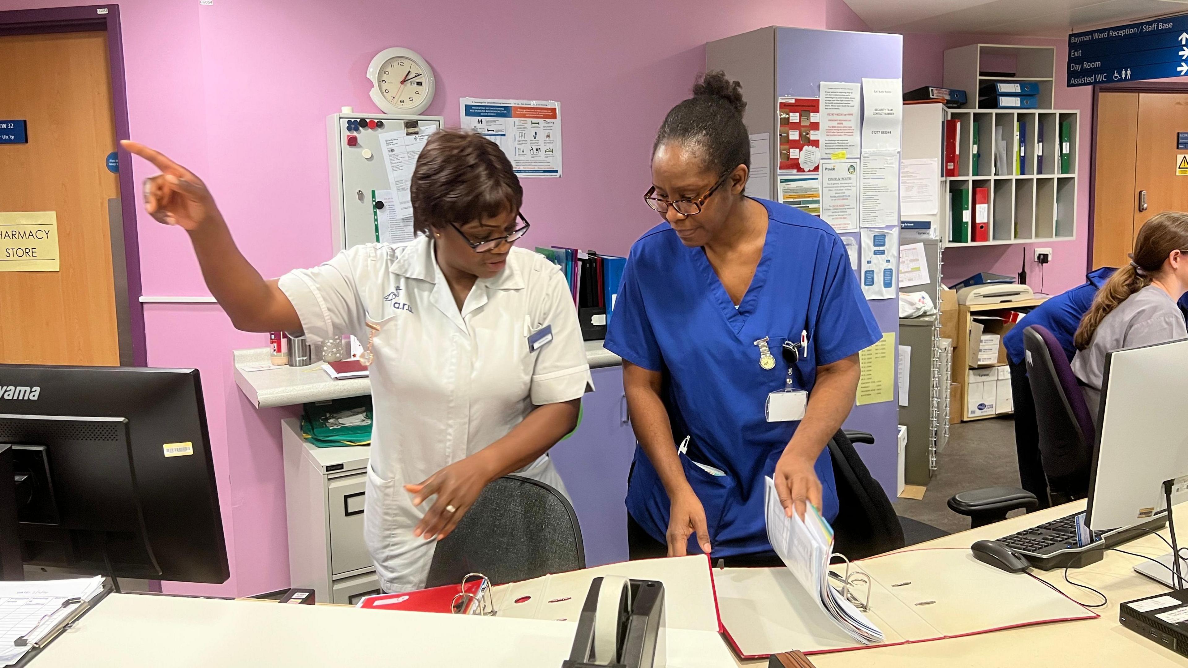 Staff at the stroke rehab unit at Brentwood Community Hospital