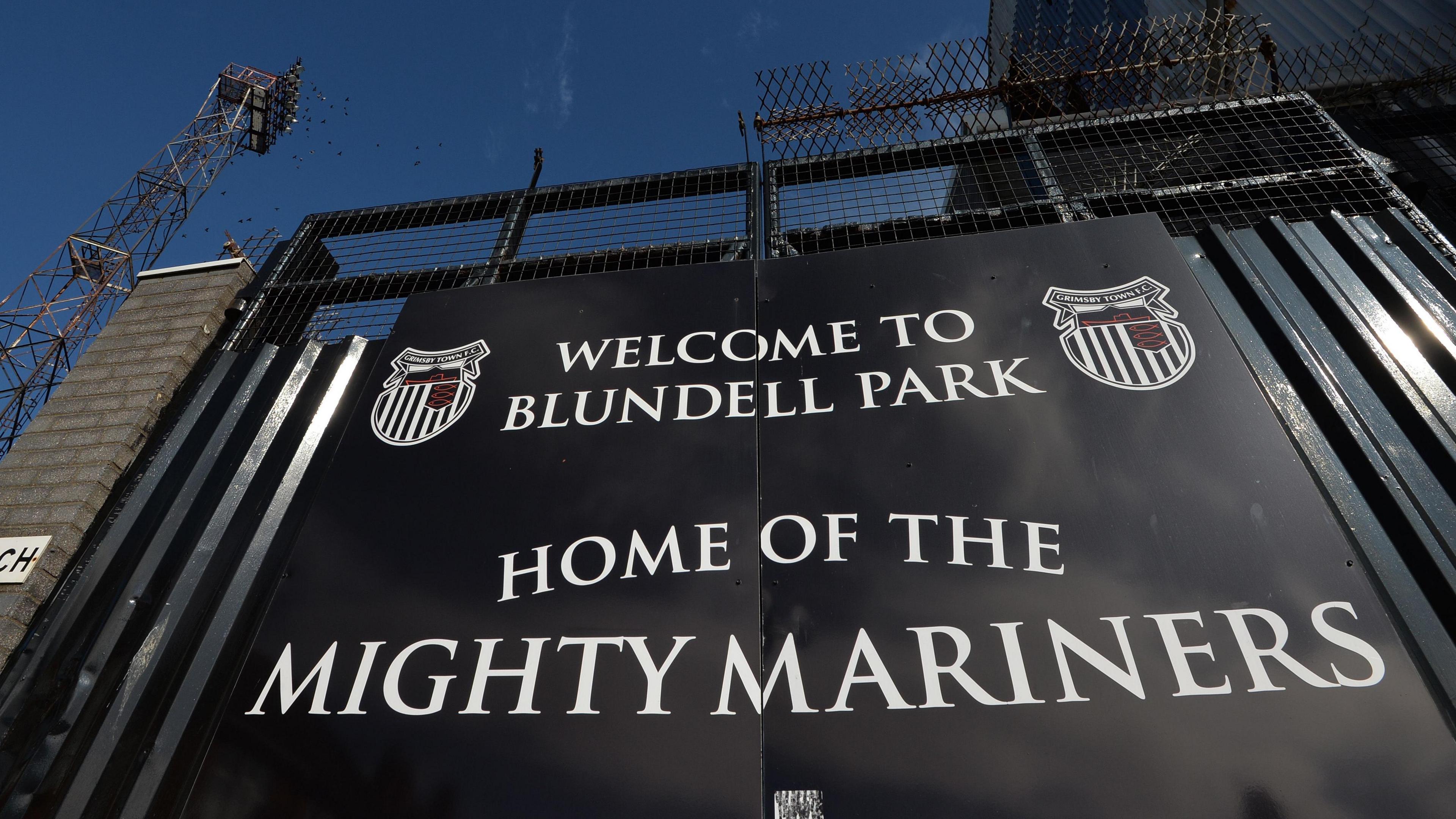 Gates at Grimsby Town's Blundell Park stadium