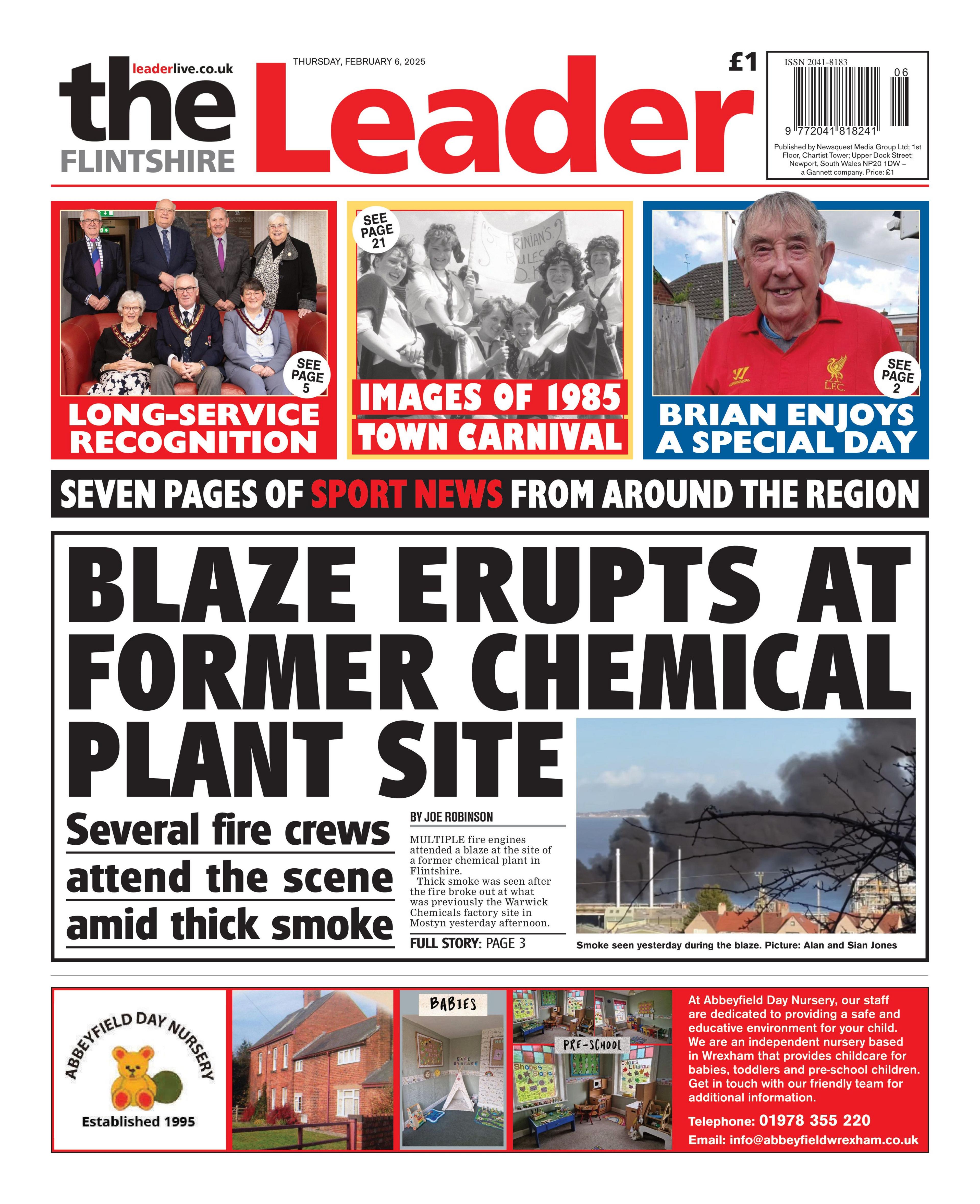 Flintshire Leader front page