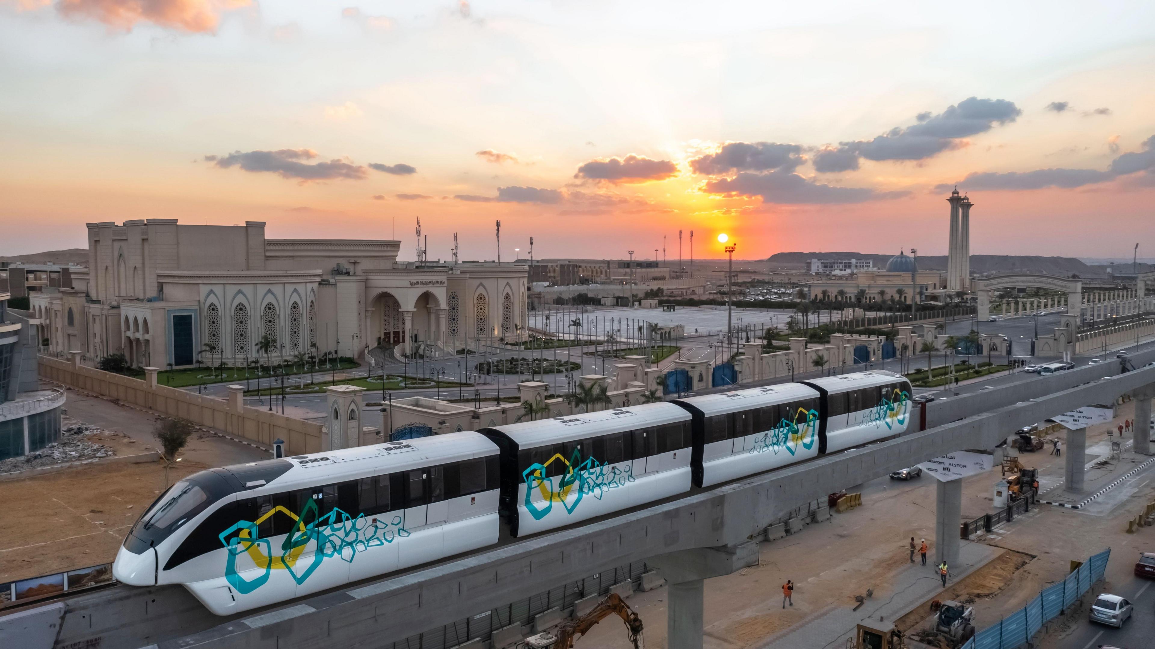 Alstom monorail train in Egypt 