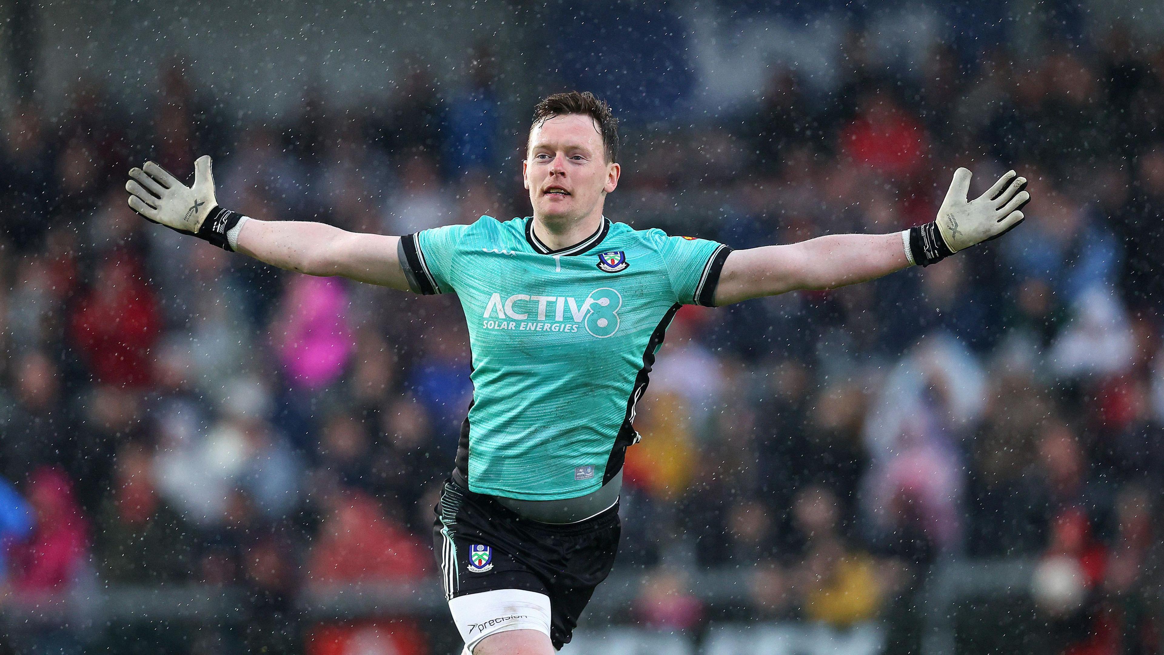 Rory Beggan celebrates