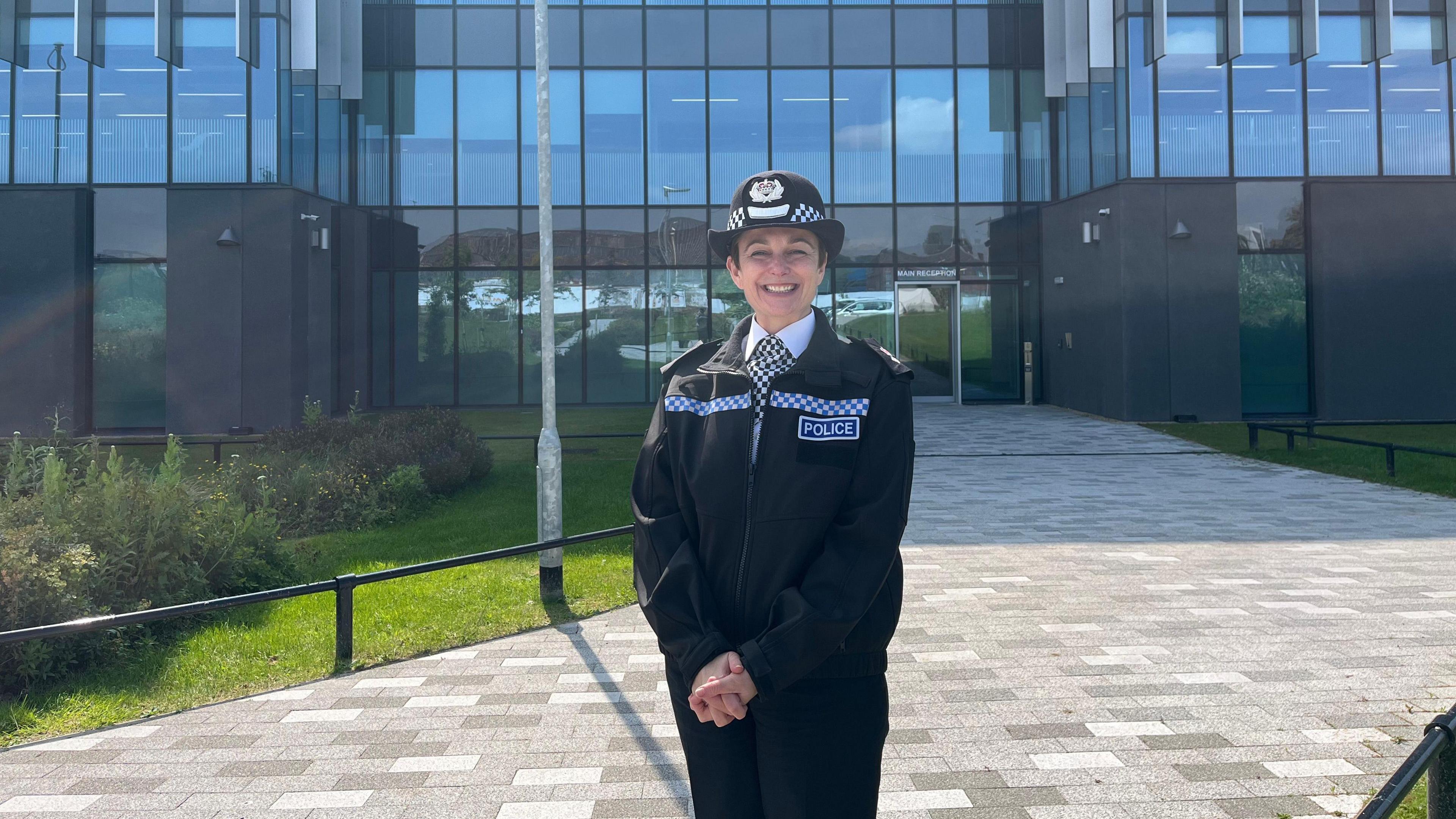 Ch Supt Zoe Thornton outside Merseyside Police headquarters