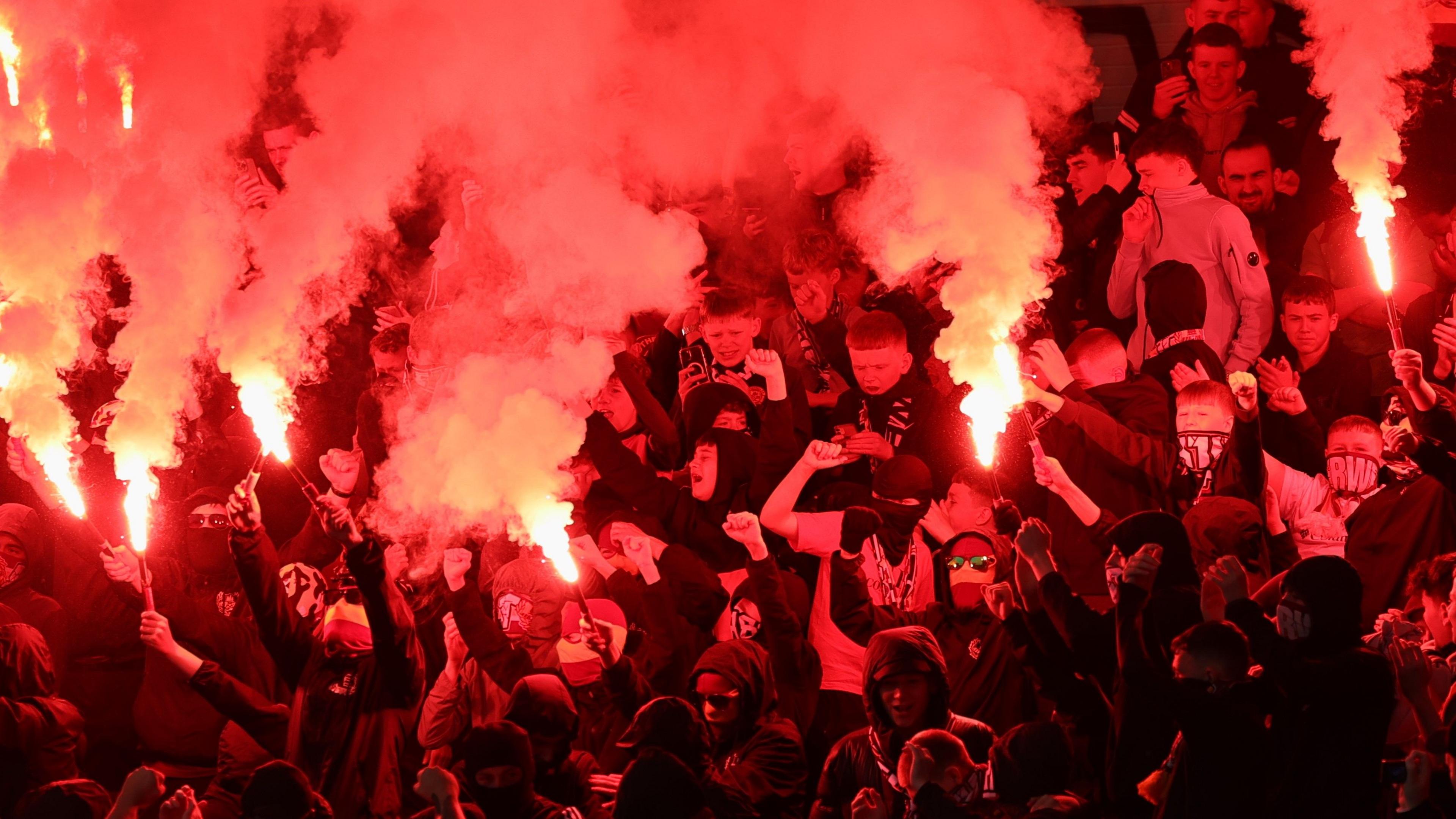 Fans with pyro