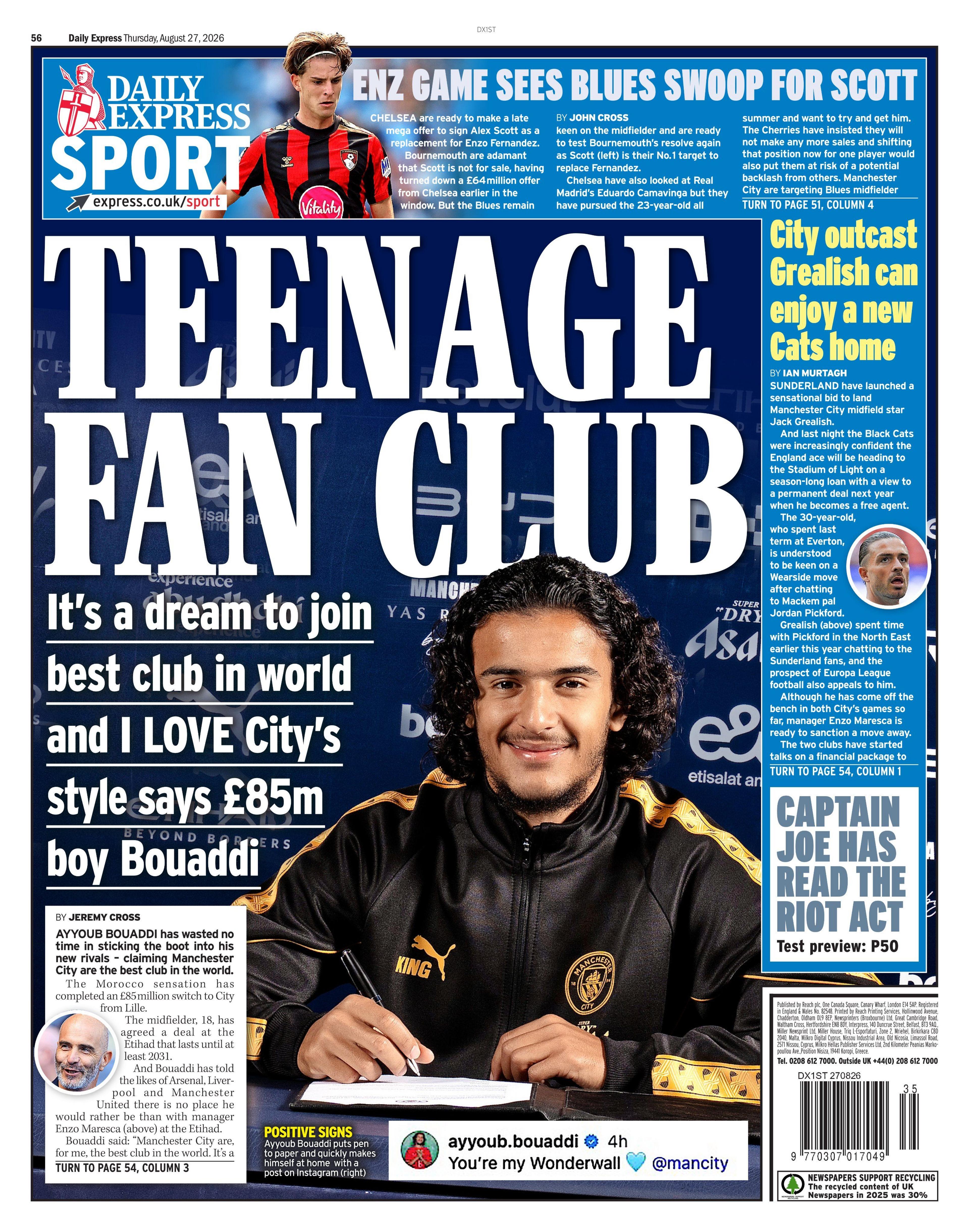Express back page