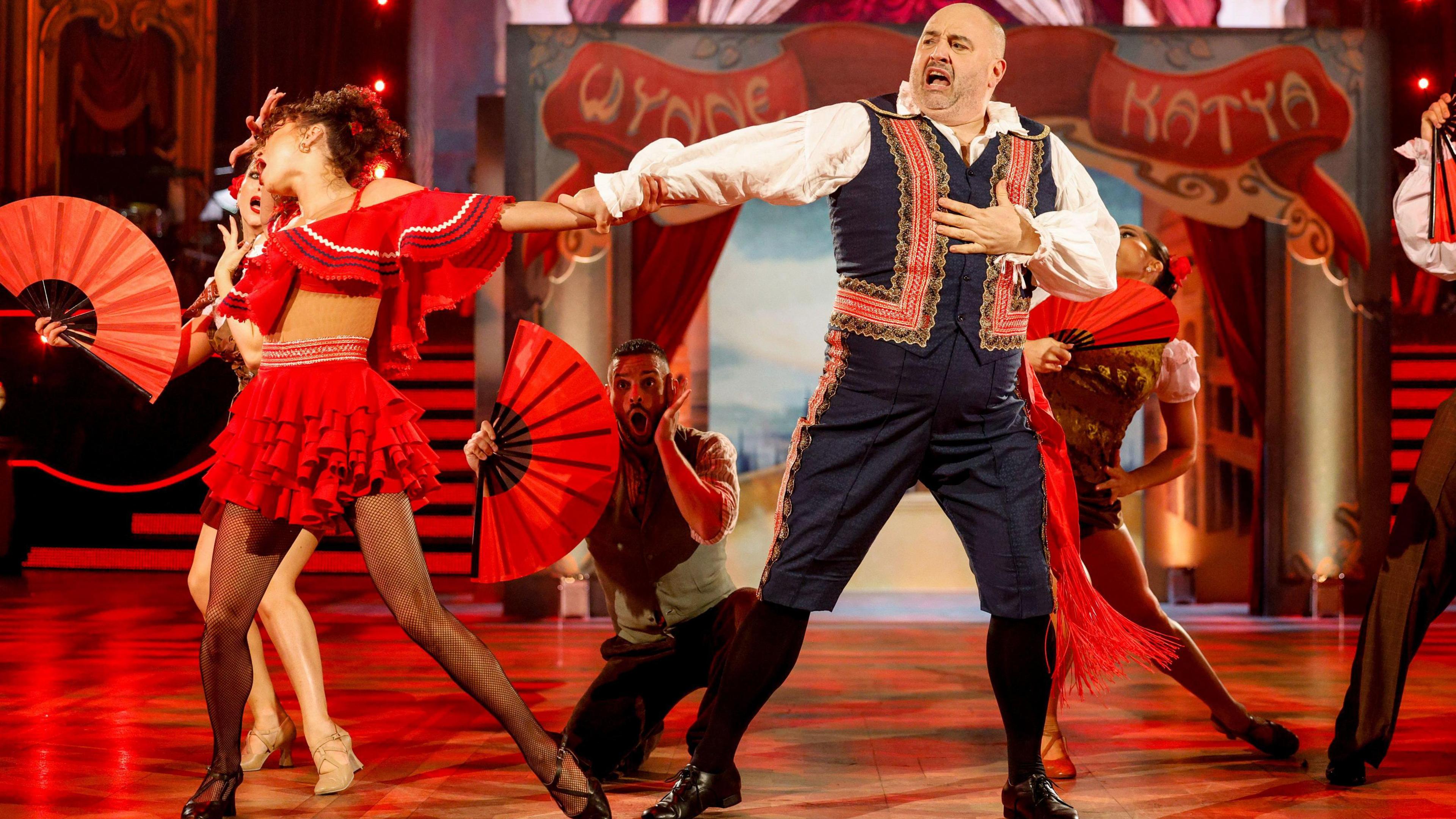 wynne Evans and Katy jones dancing the Charleston in Blackpool 