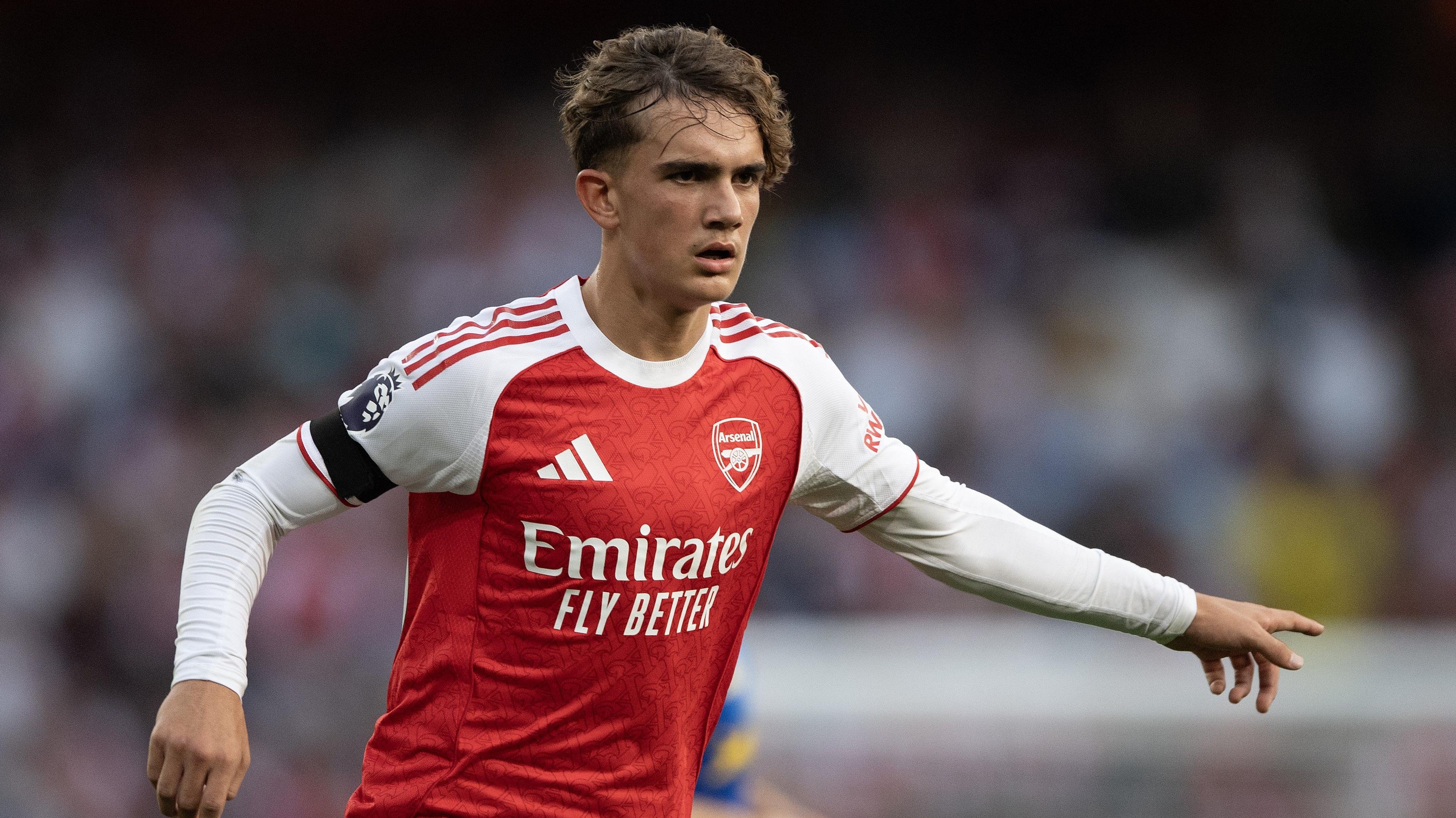 Max Dowman in action for Arsenal