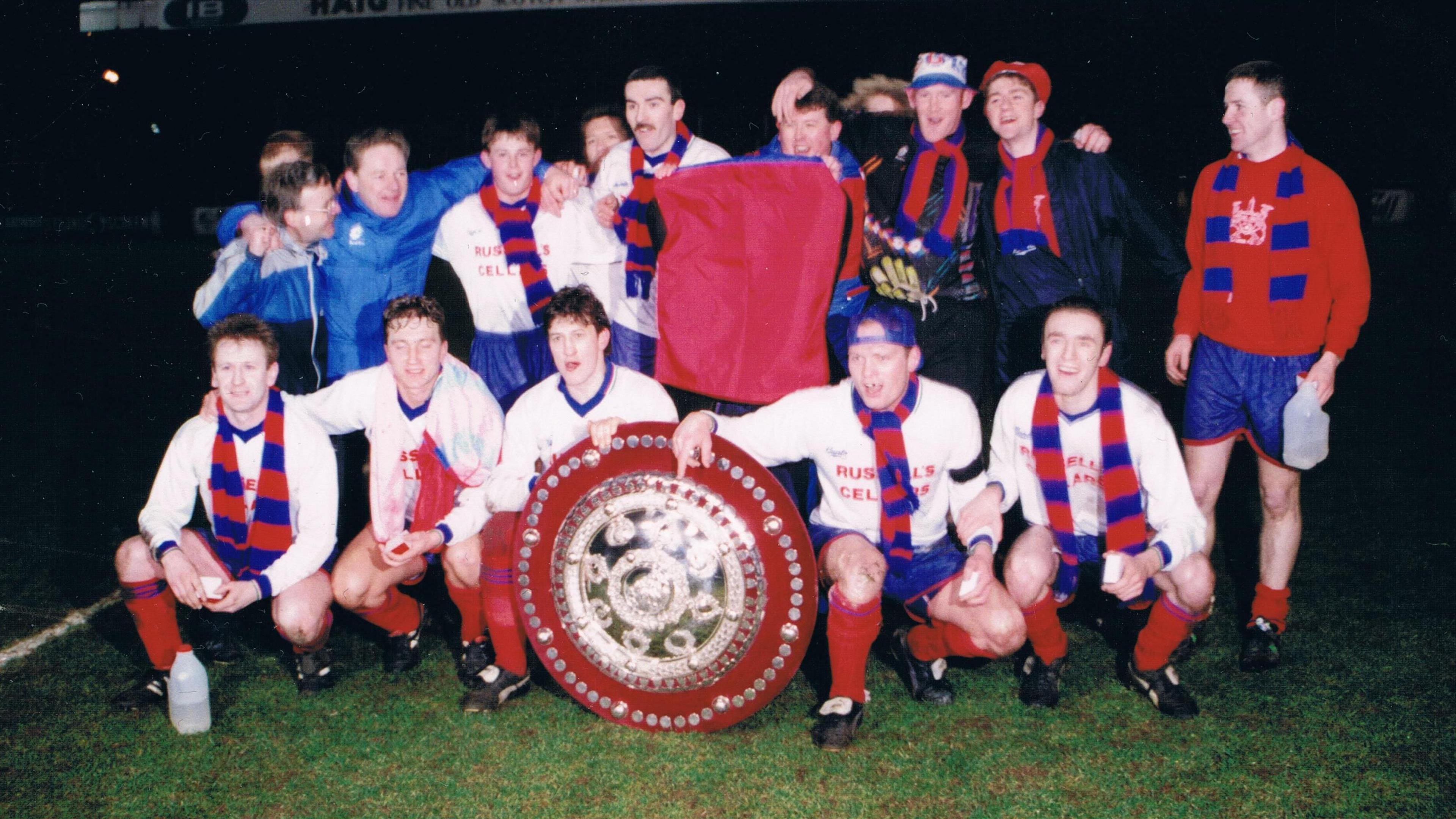 Ards' 1993/94 winning County Antrim Shield side