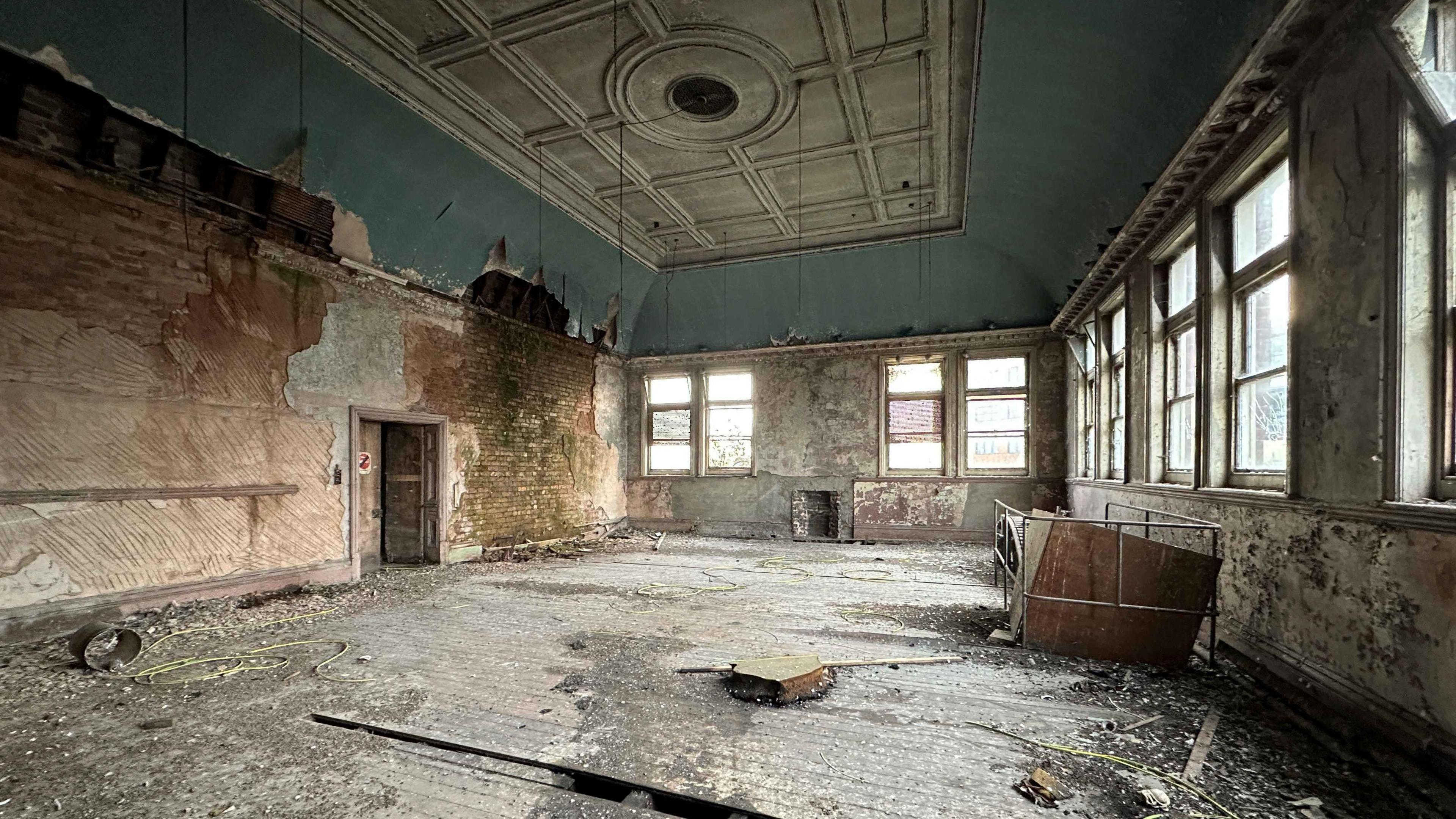 The abandoned former home for the Board of Guardians of Walsall Poor Law Union