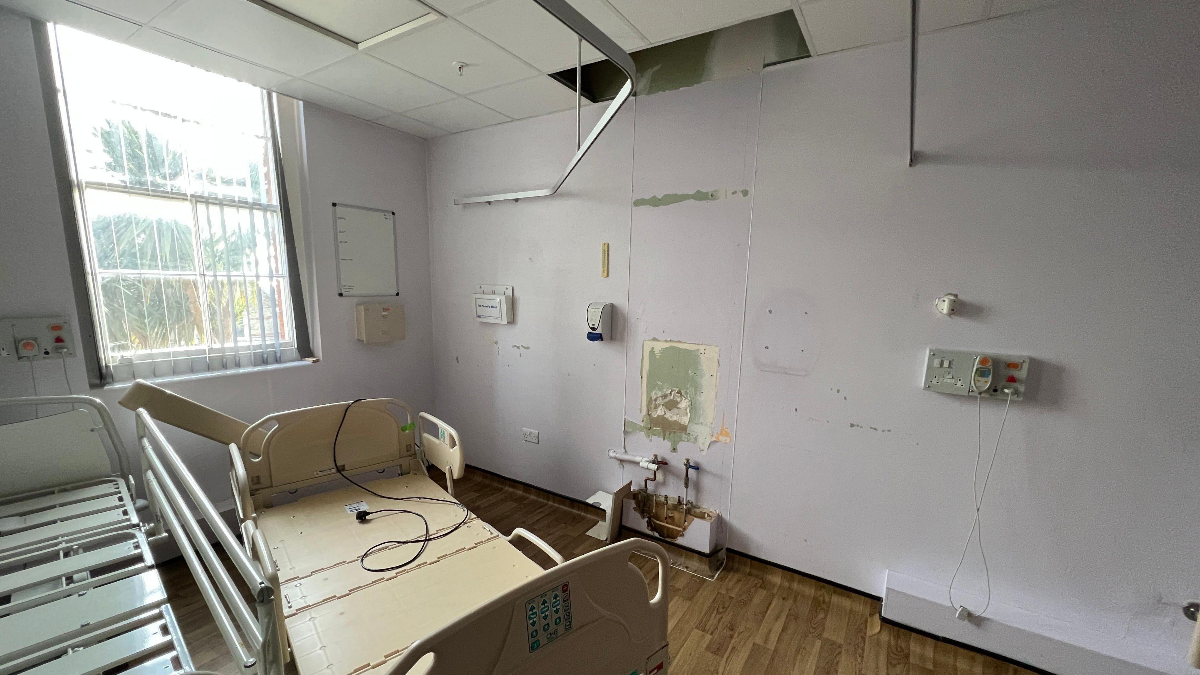 Empty room at St Peter's Hospital, Maldon