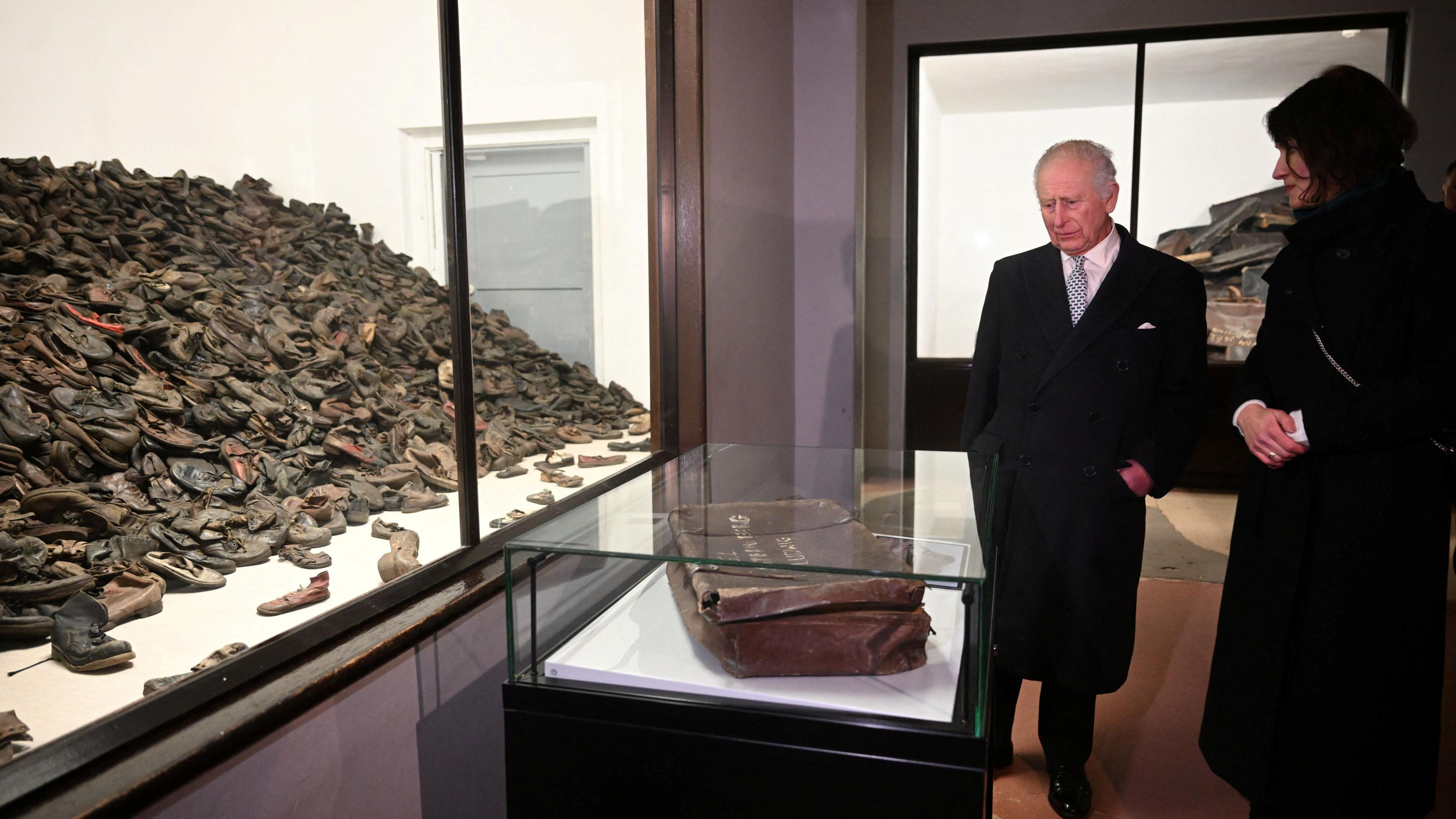 King Charles III tours Auschwitz in Poland, following commemorations to mark 80 years since the liberation of the concentration camp on 27th January 1945