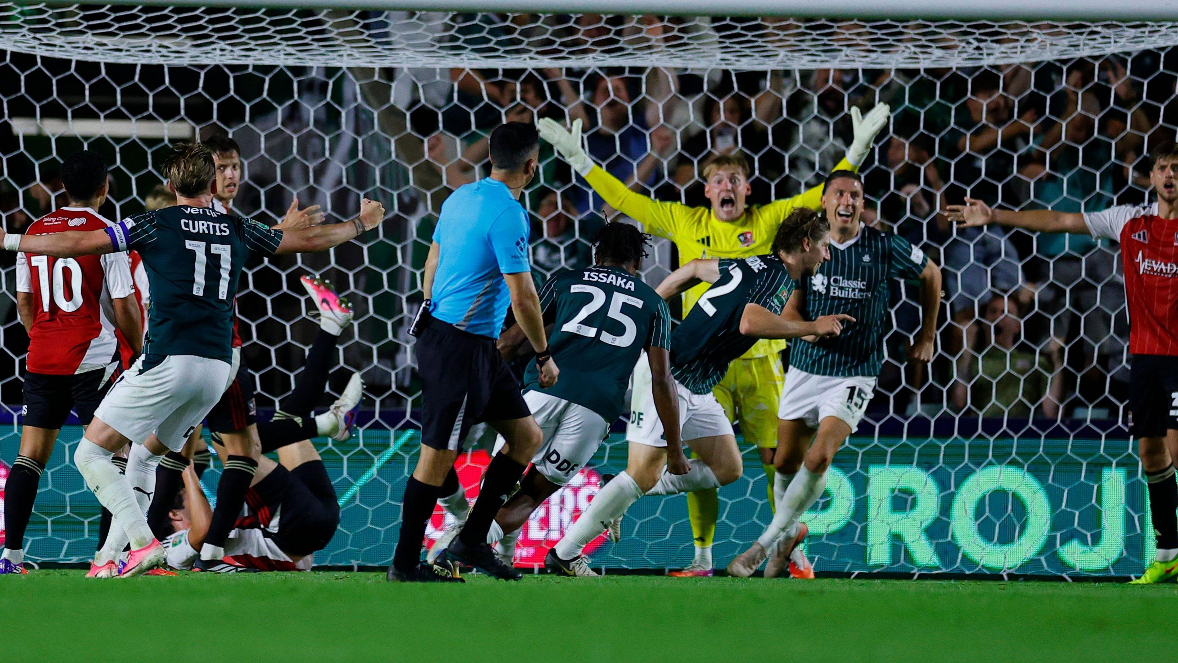 Alex Hartridge scores on his debut for Plymouth Argyle