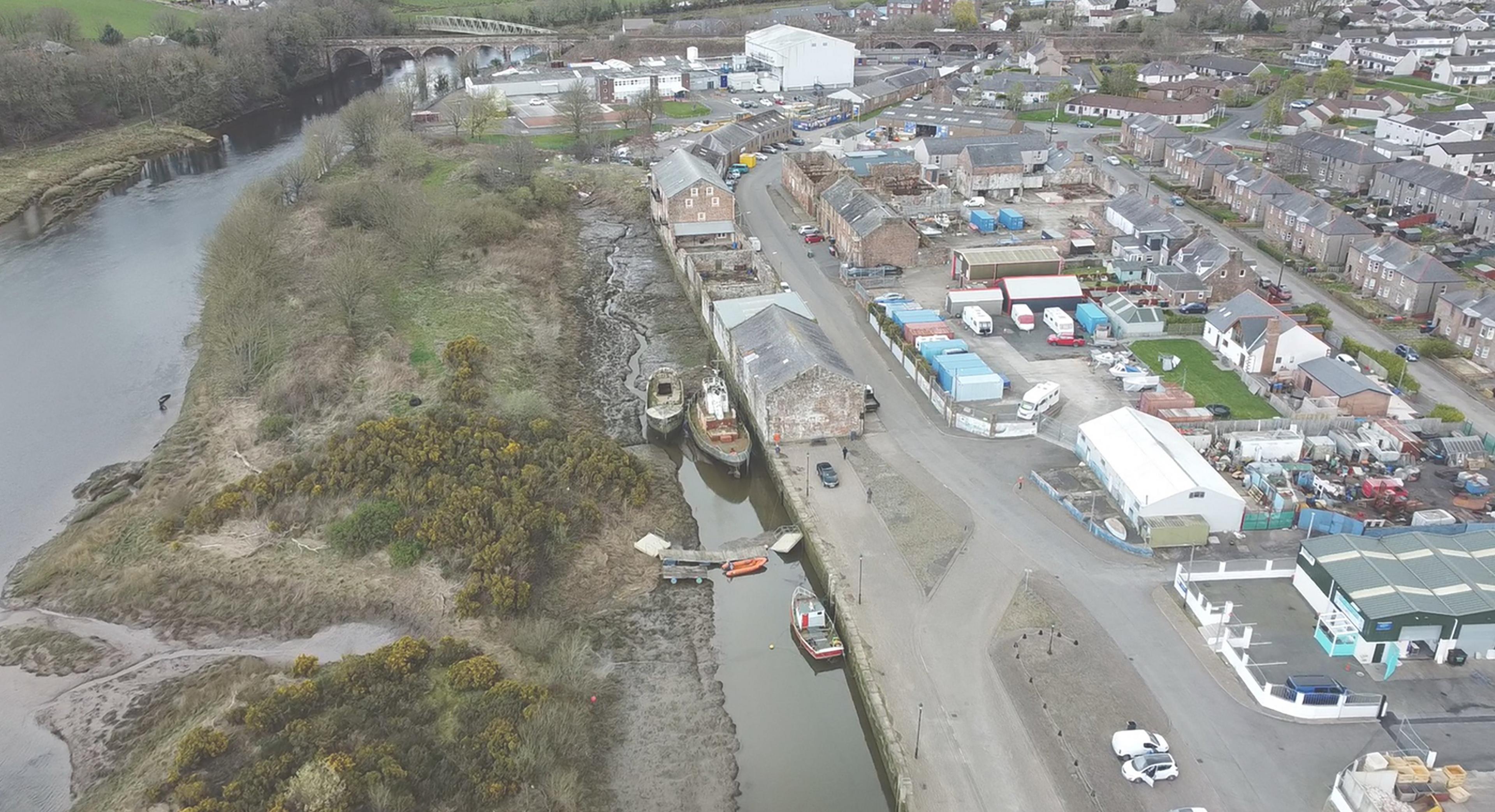 Annan harbour present day