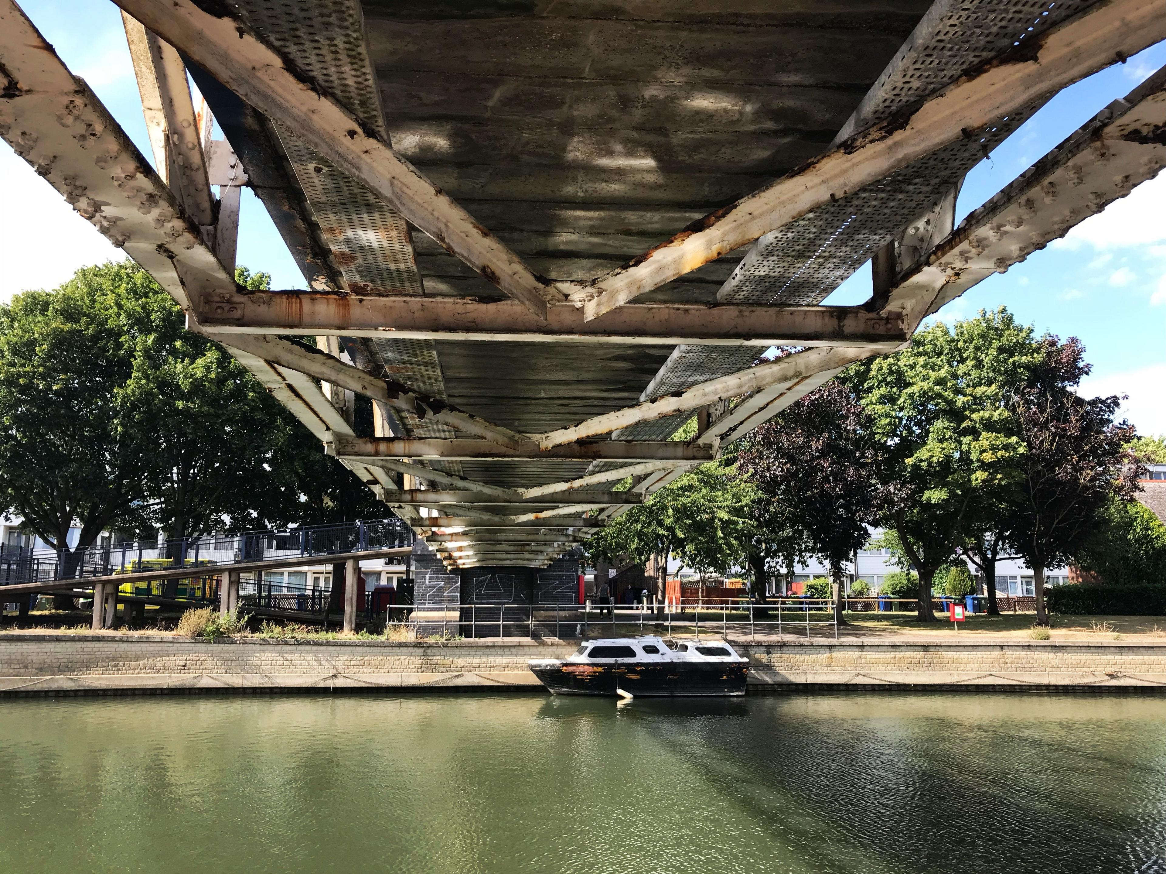 Under Grandpont Bridge in Oxford