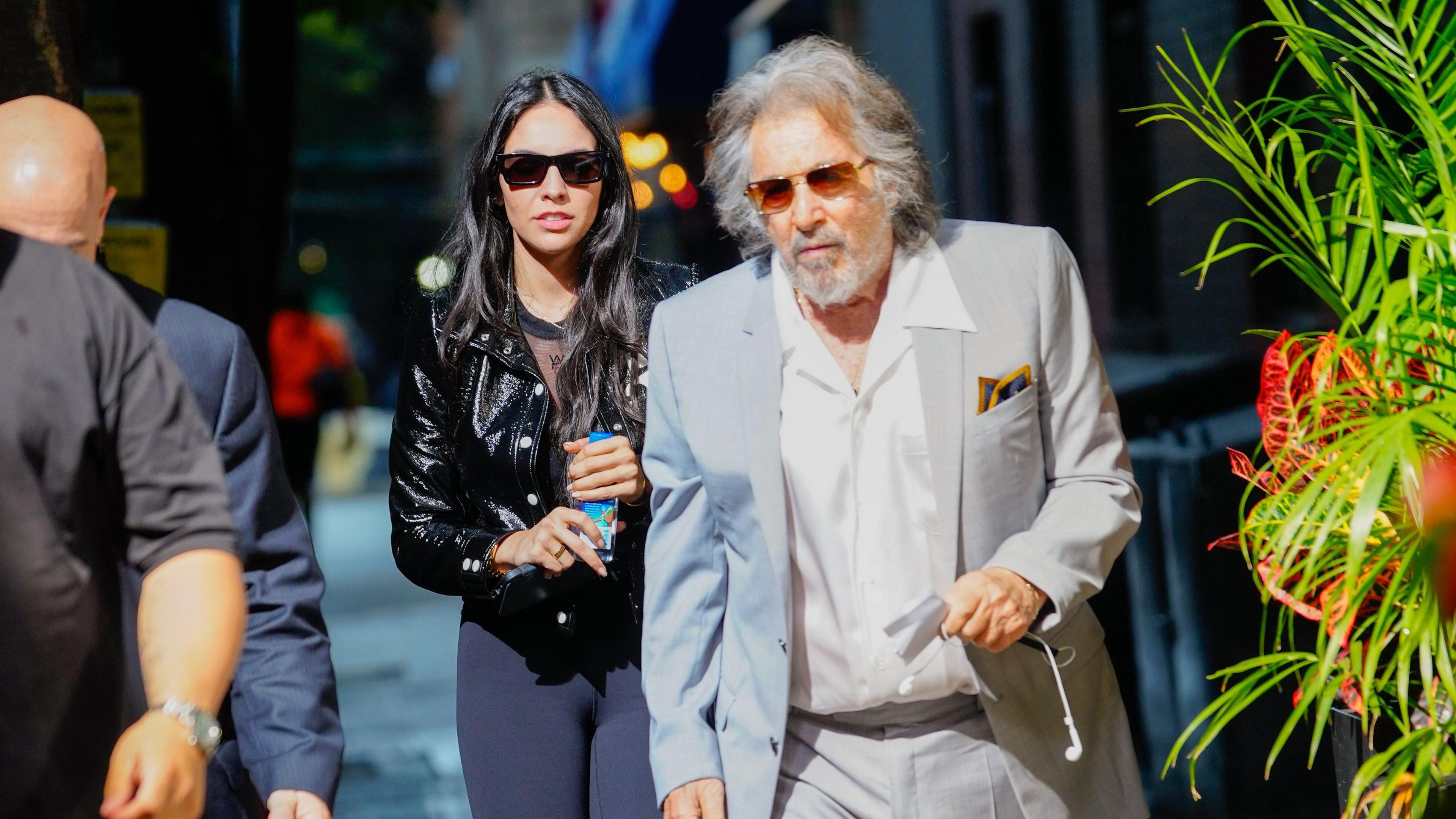 Noor Alfallah and Al Pacino in New York