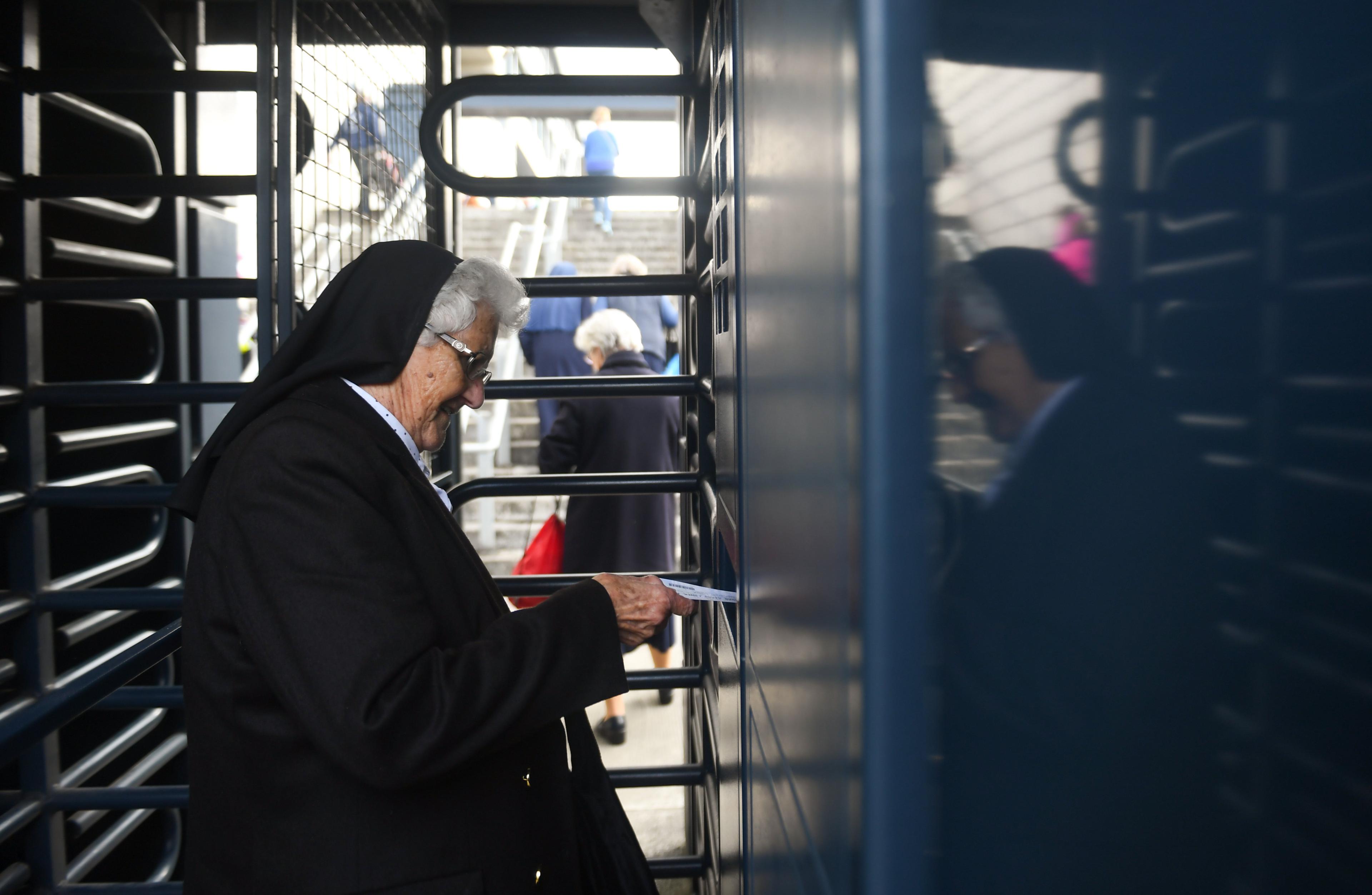 Nun in Croke Park