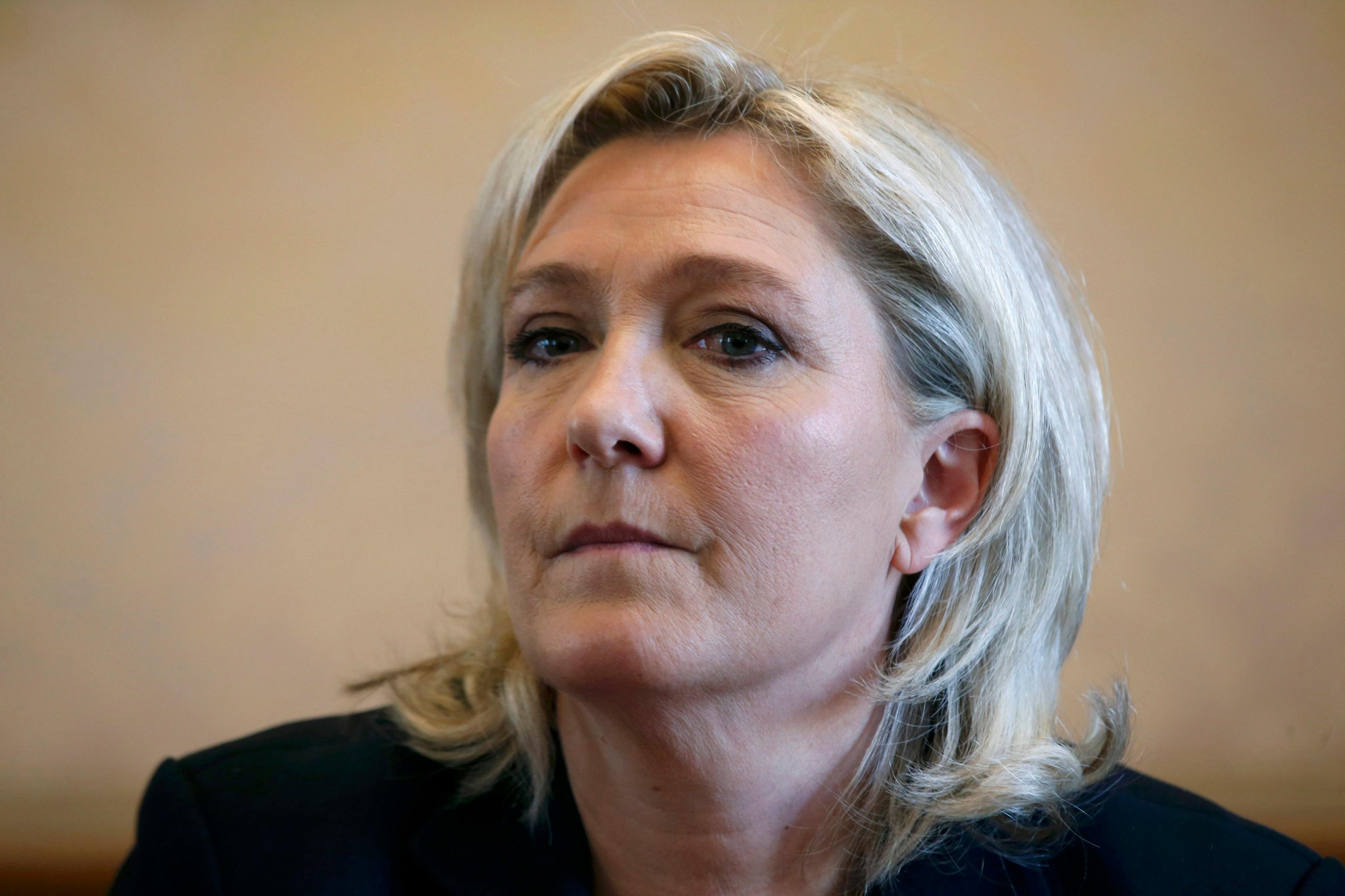 French presidential candidate Marine Le Pen