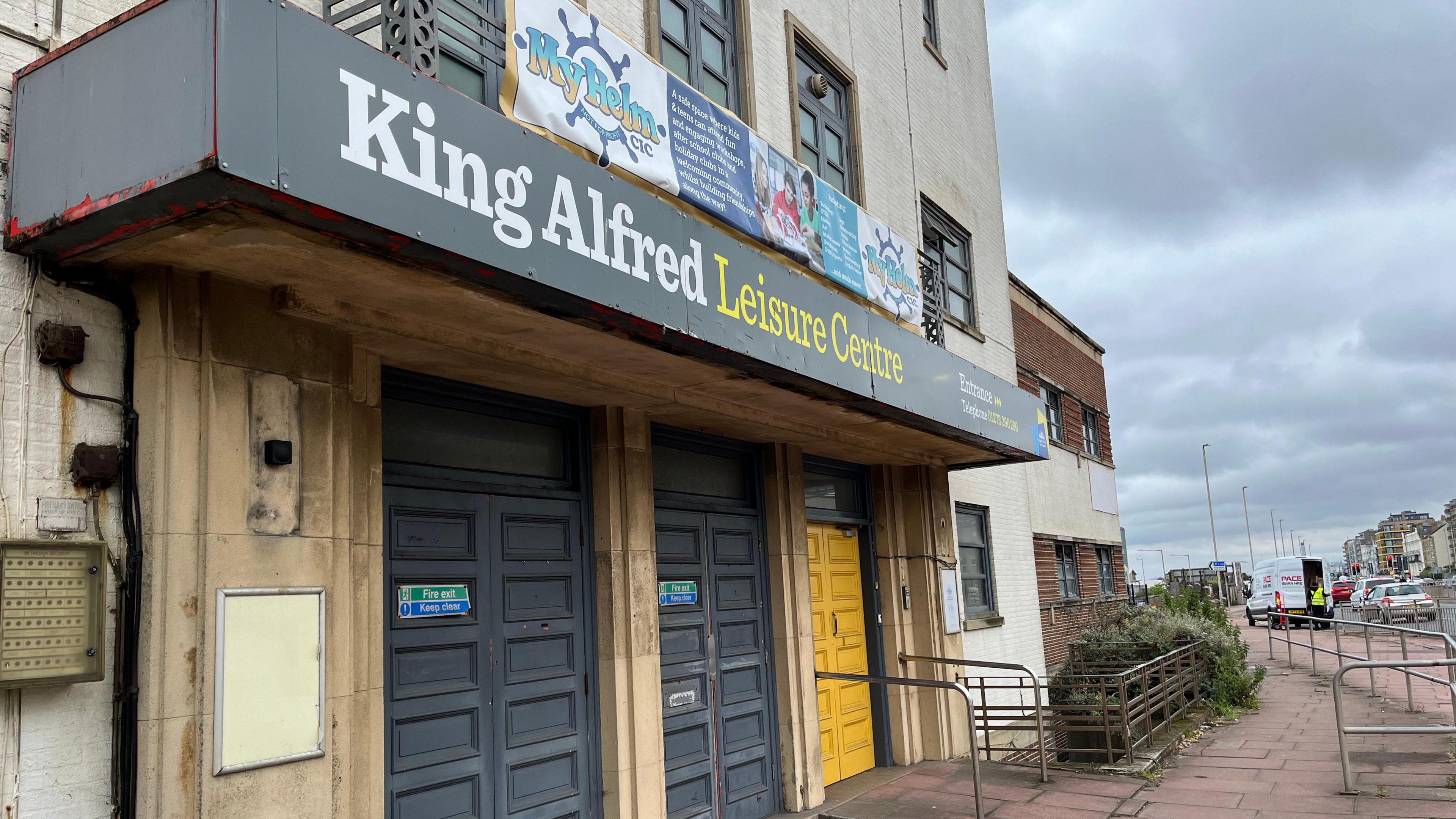 The entrance to the King Alfred leisure centre in Brighton