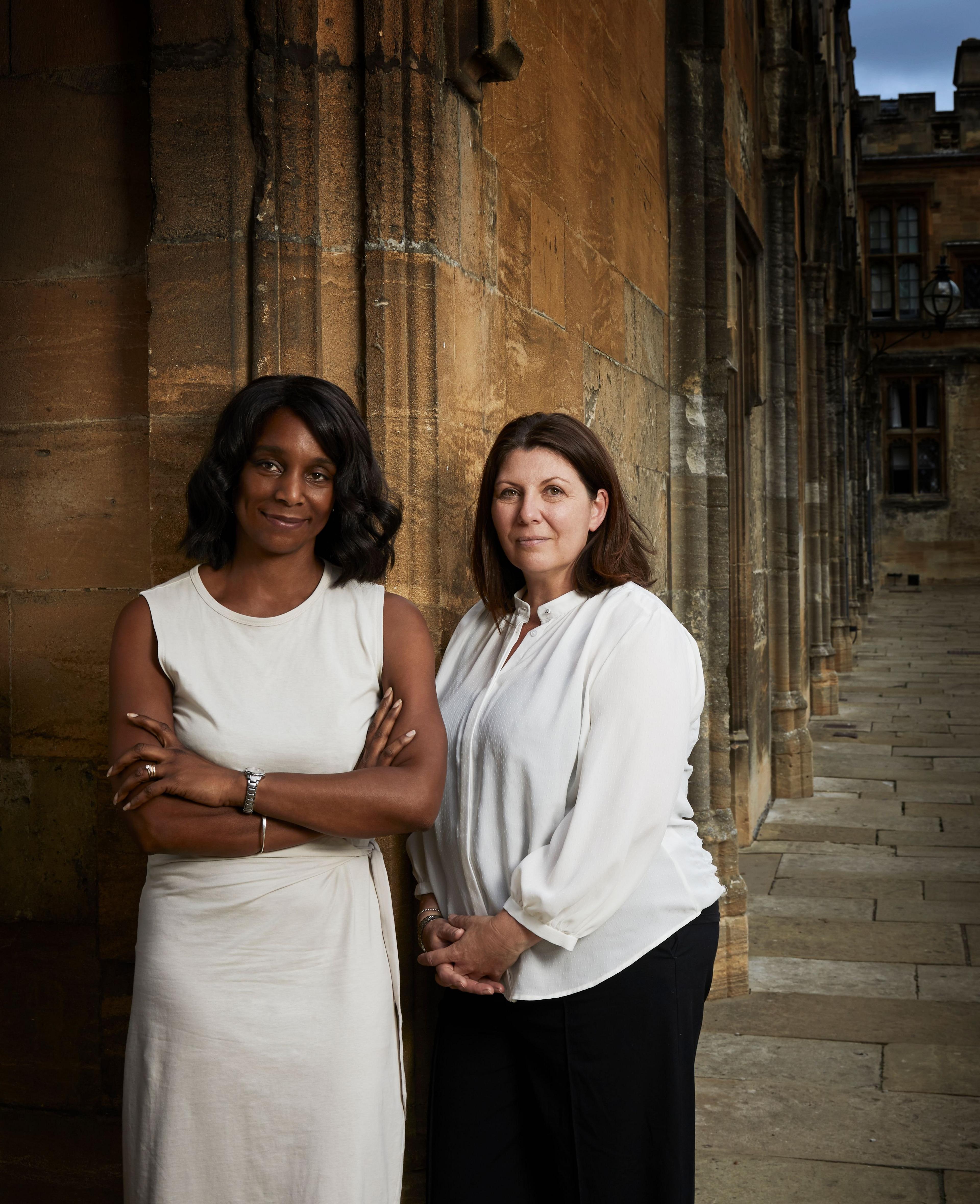 Bridget Guiste and Ann Barrett, Christ Church College staff