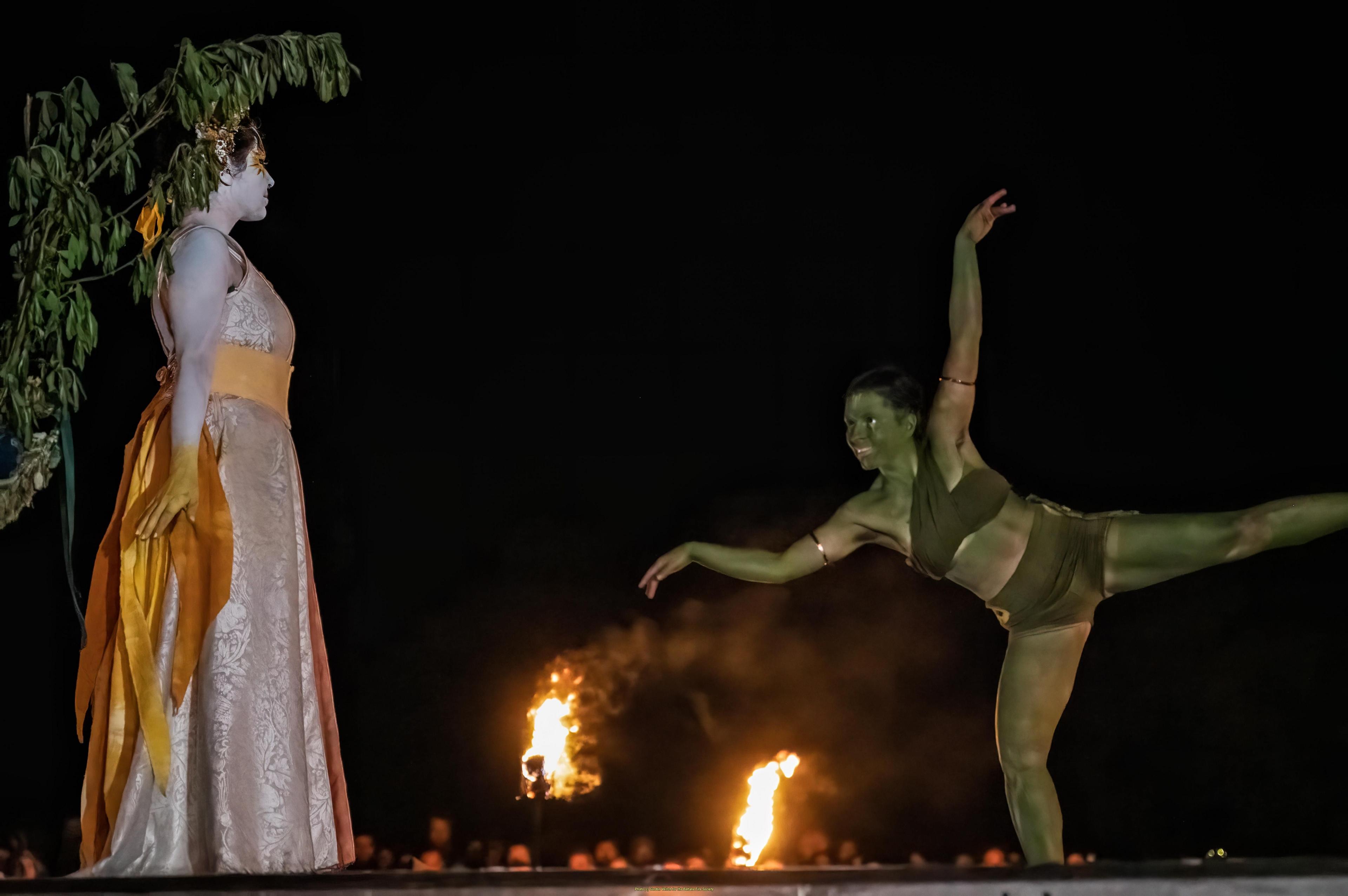 The May Queen and Green Man