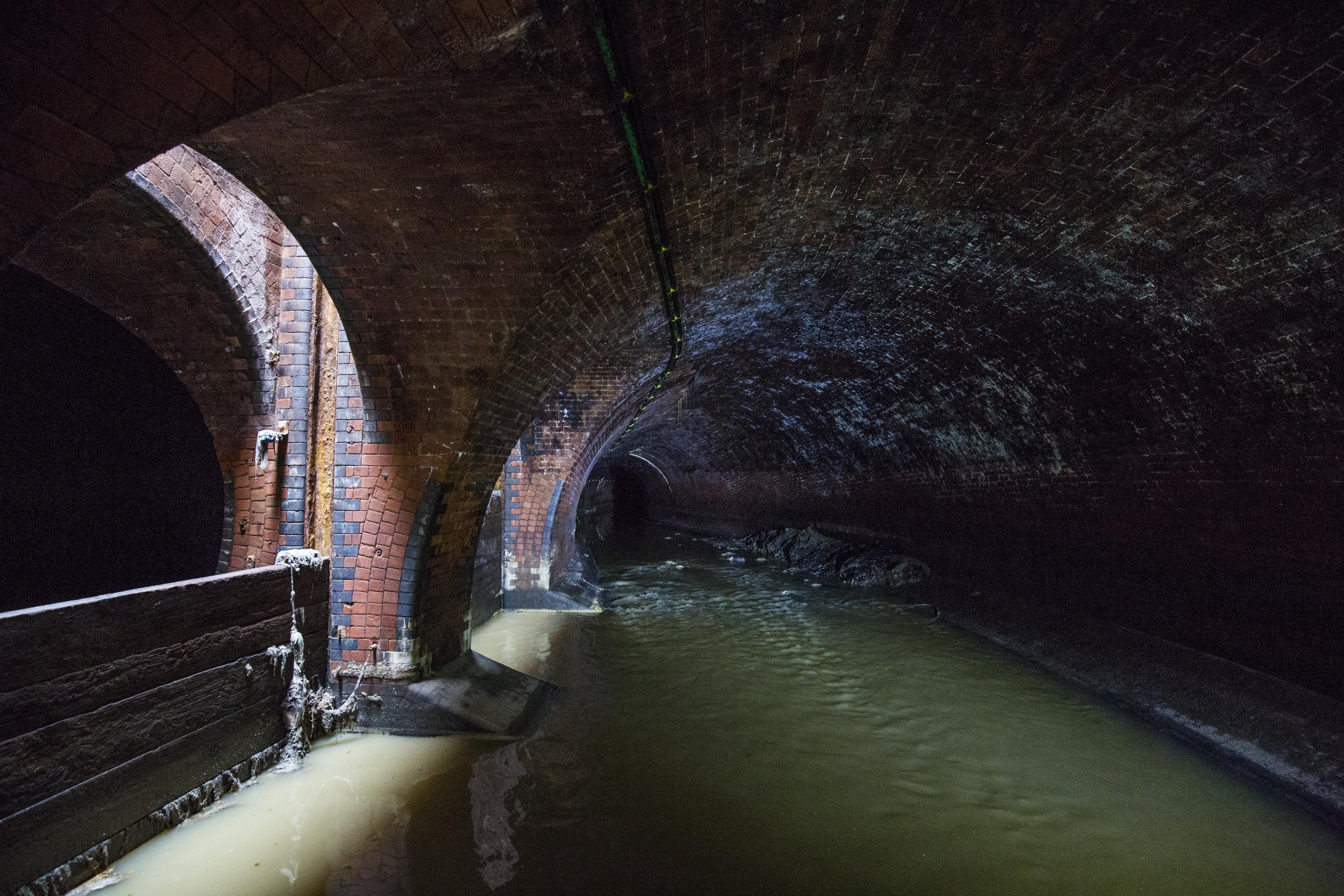 Picture of a London underground sewer