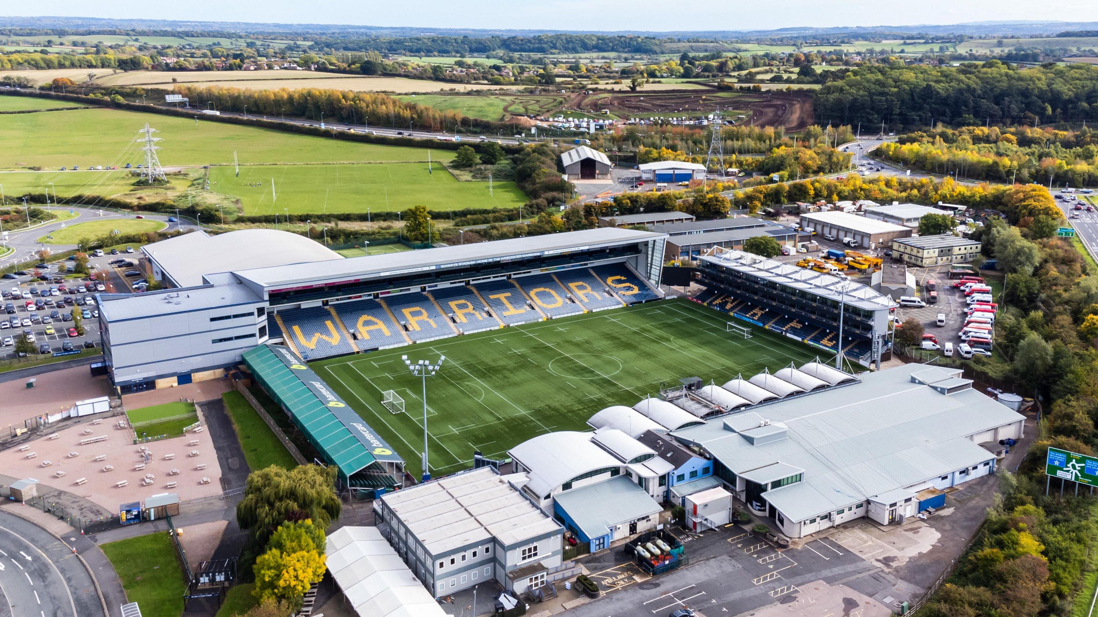 View of Sixways from the air in 2022