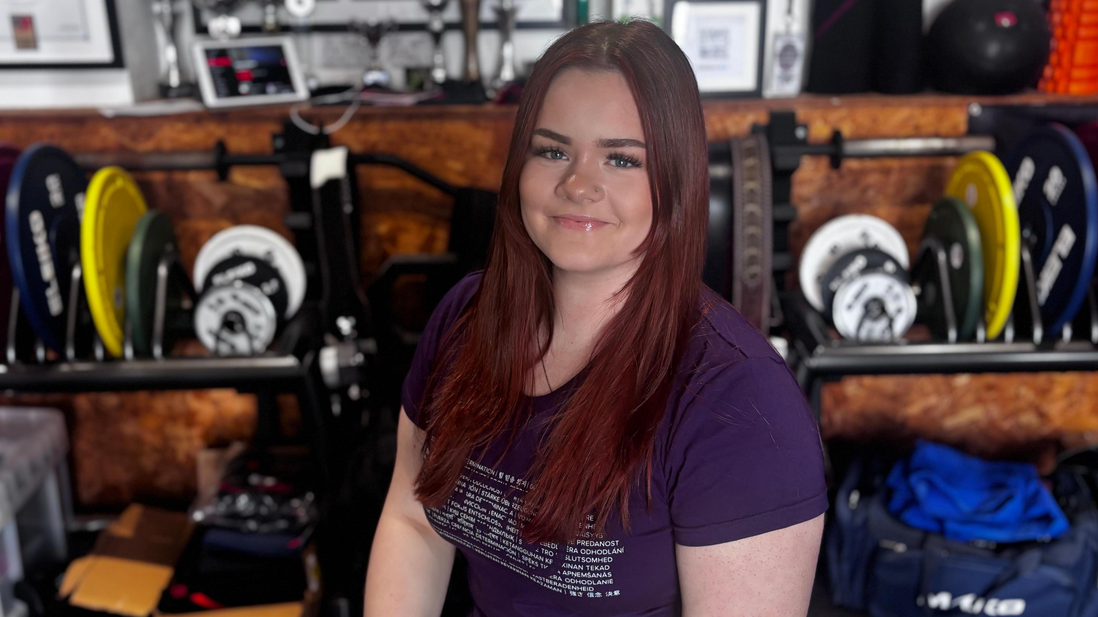Ella Brincat-Smith sat in her training room