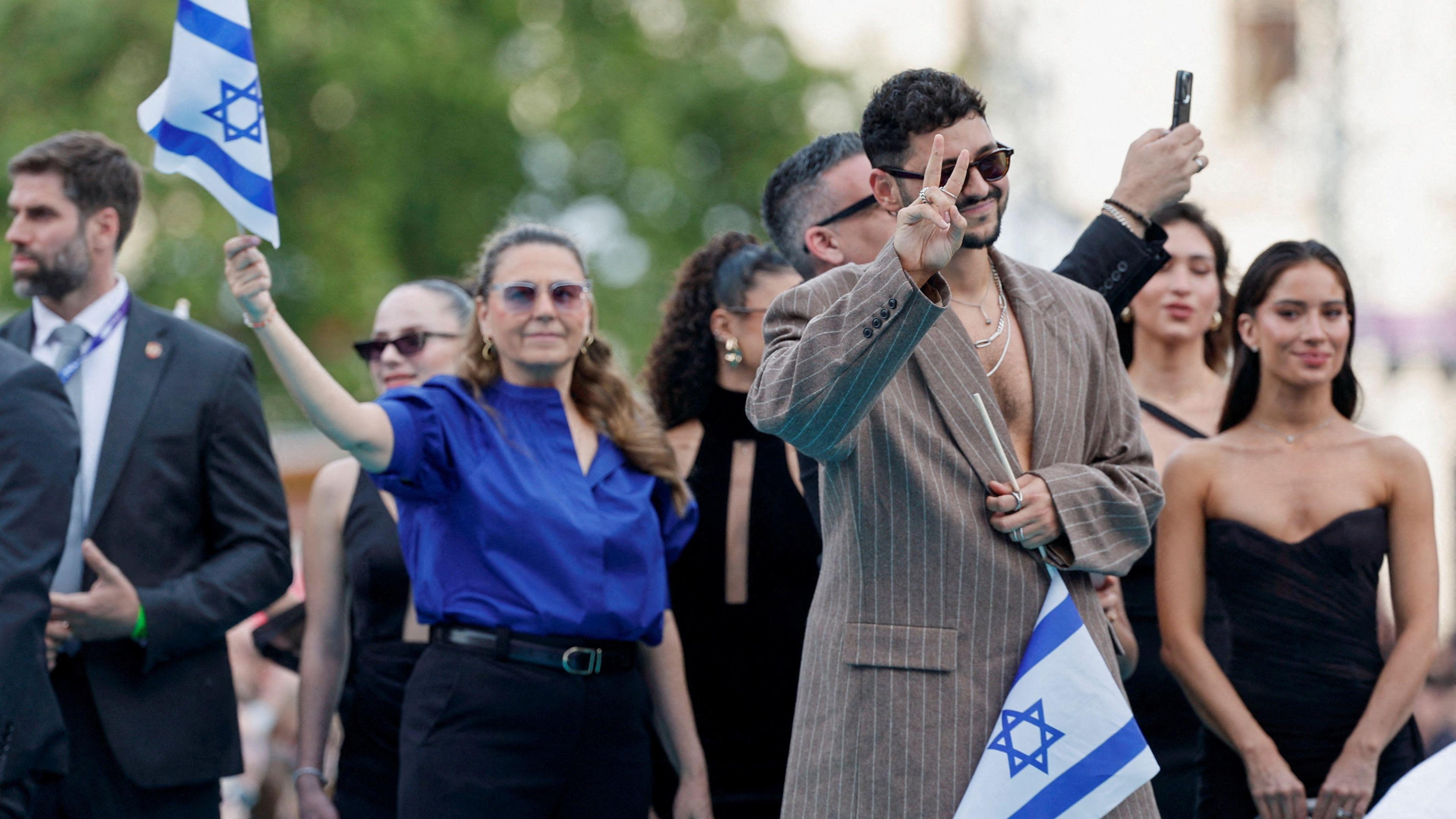 Noam Bettan, representing Israel, attends the 2026 Eurovision Song Contest's 'Turquoise Carpet' event in Vienna