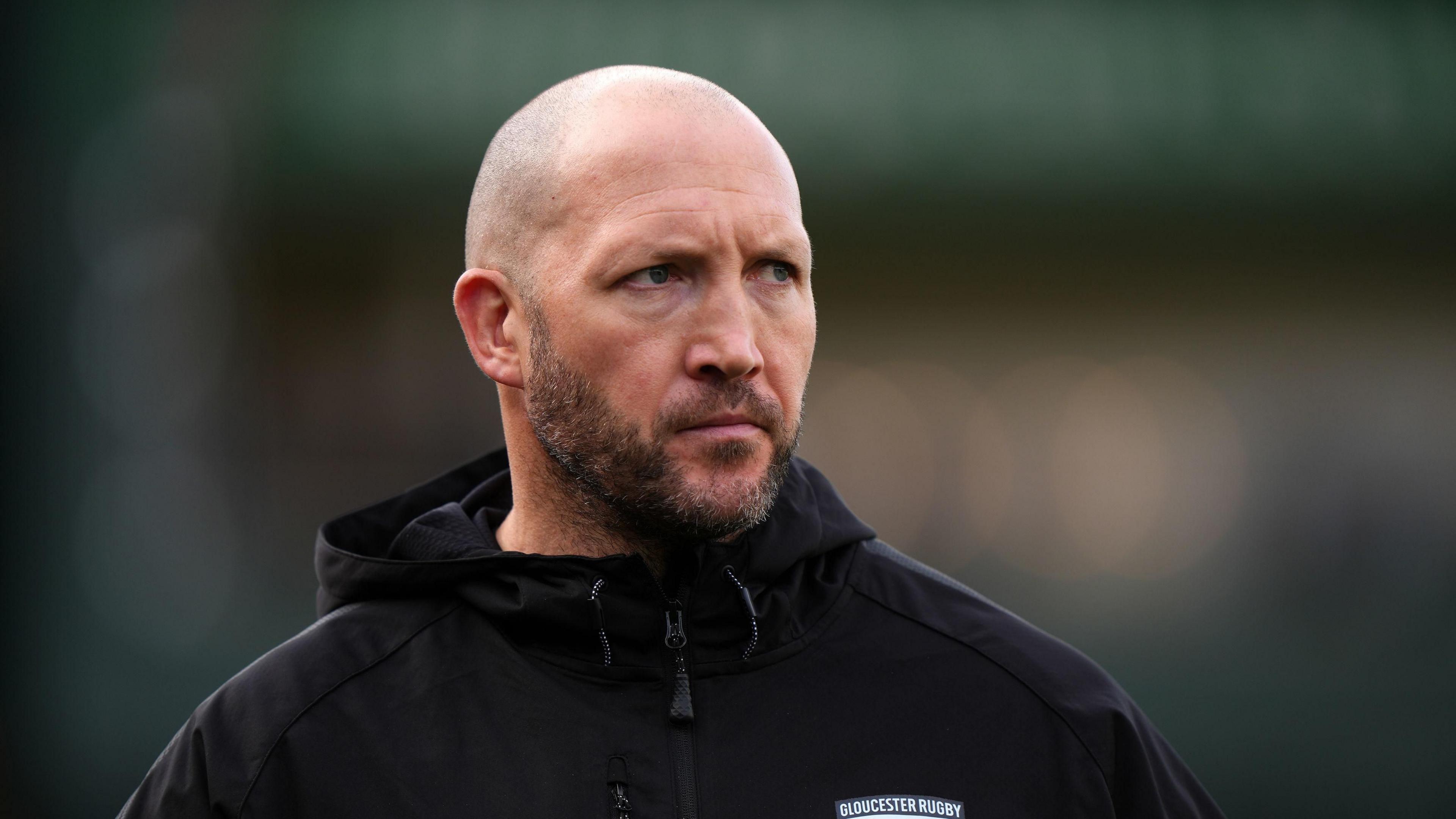 Gloucester Rugby head coach George Skivington during the Gallagher Premiership match at Mattioli Woods Welford Road Stadium, Leicester.