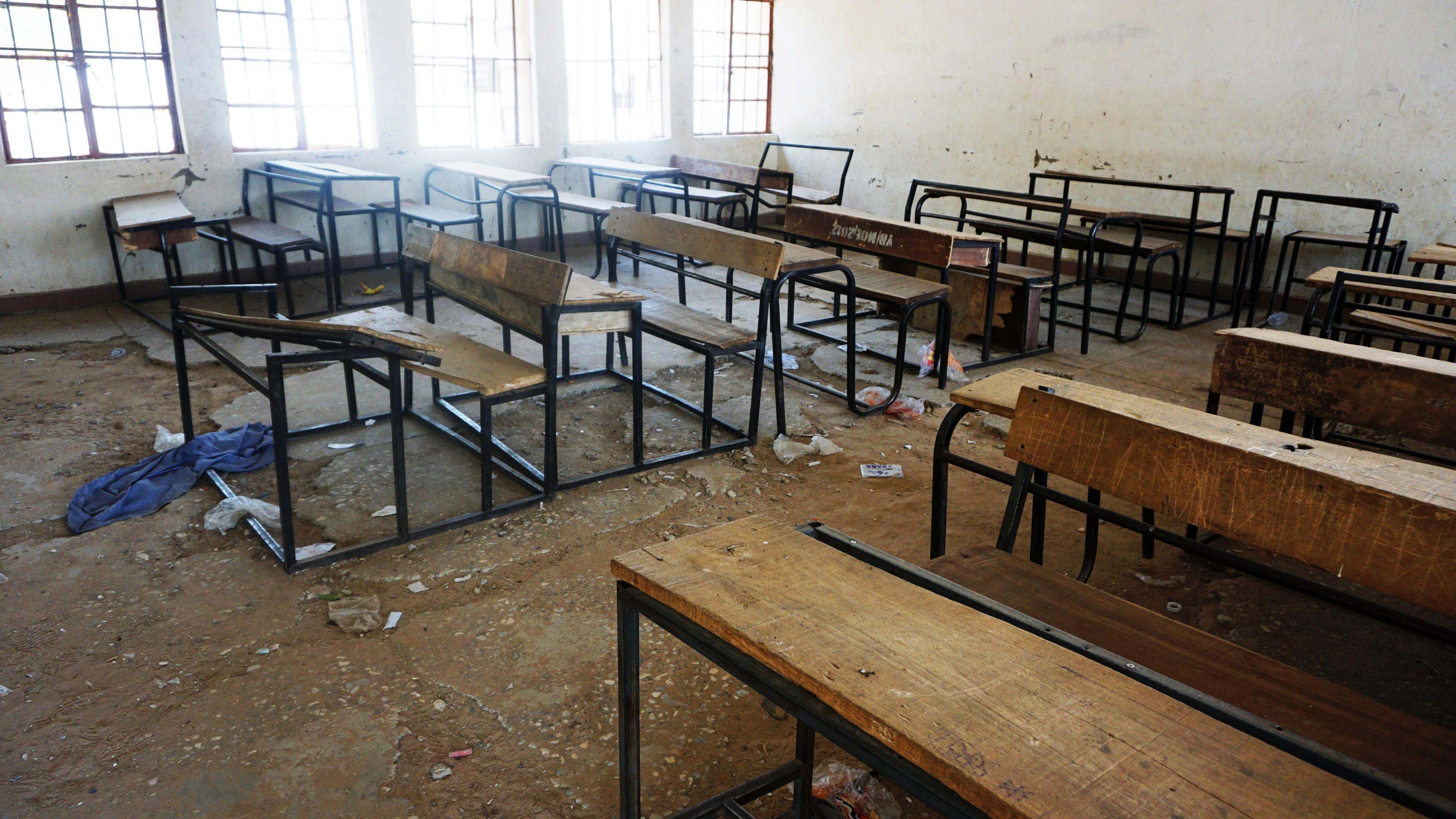 An empty classroom