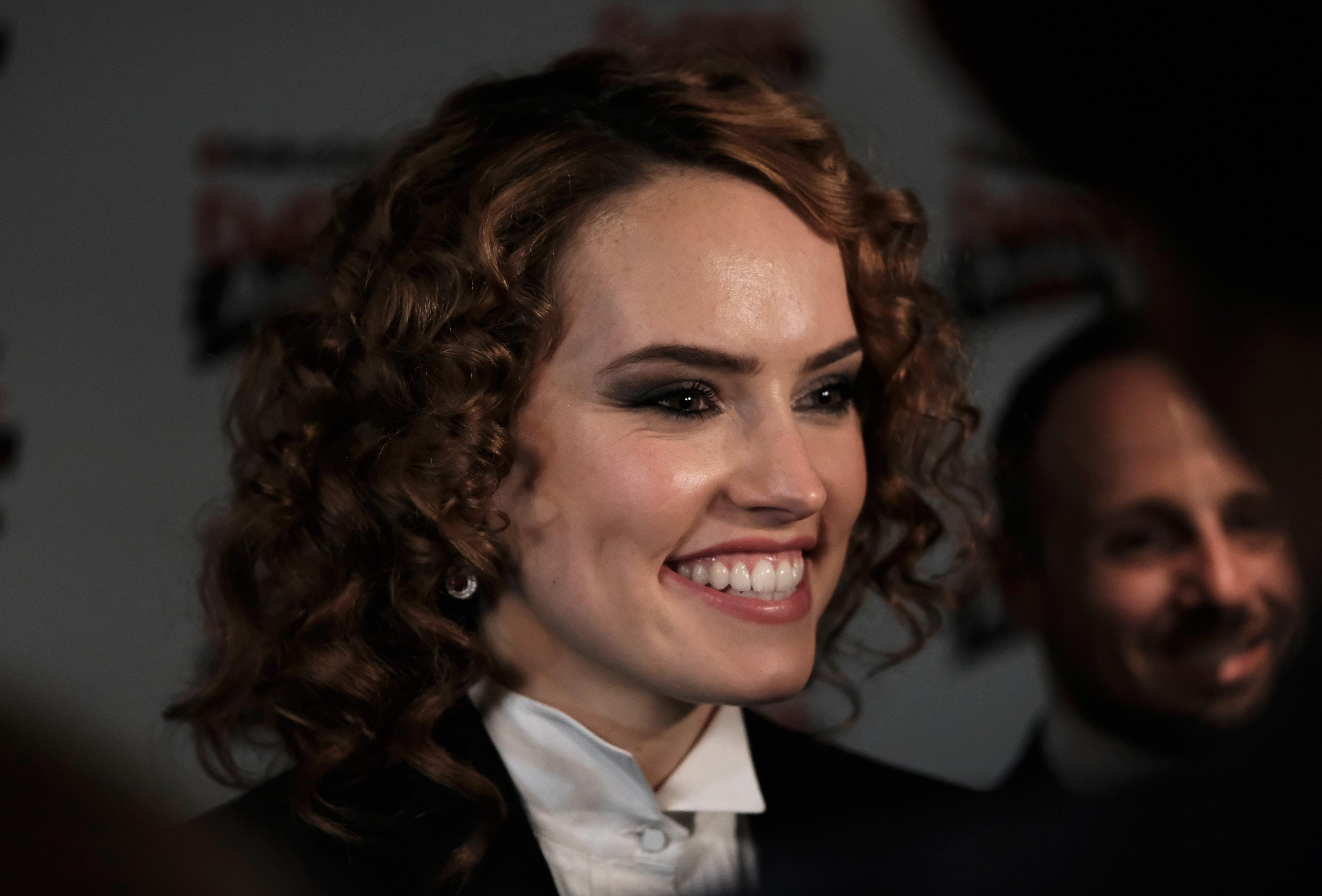 Daisy Ridley on the red carpet