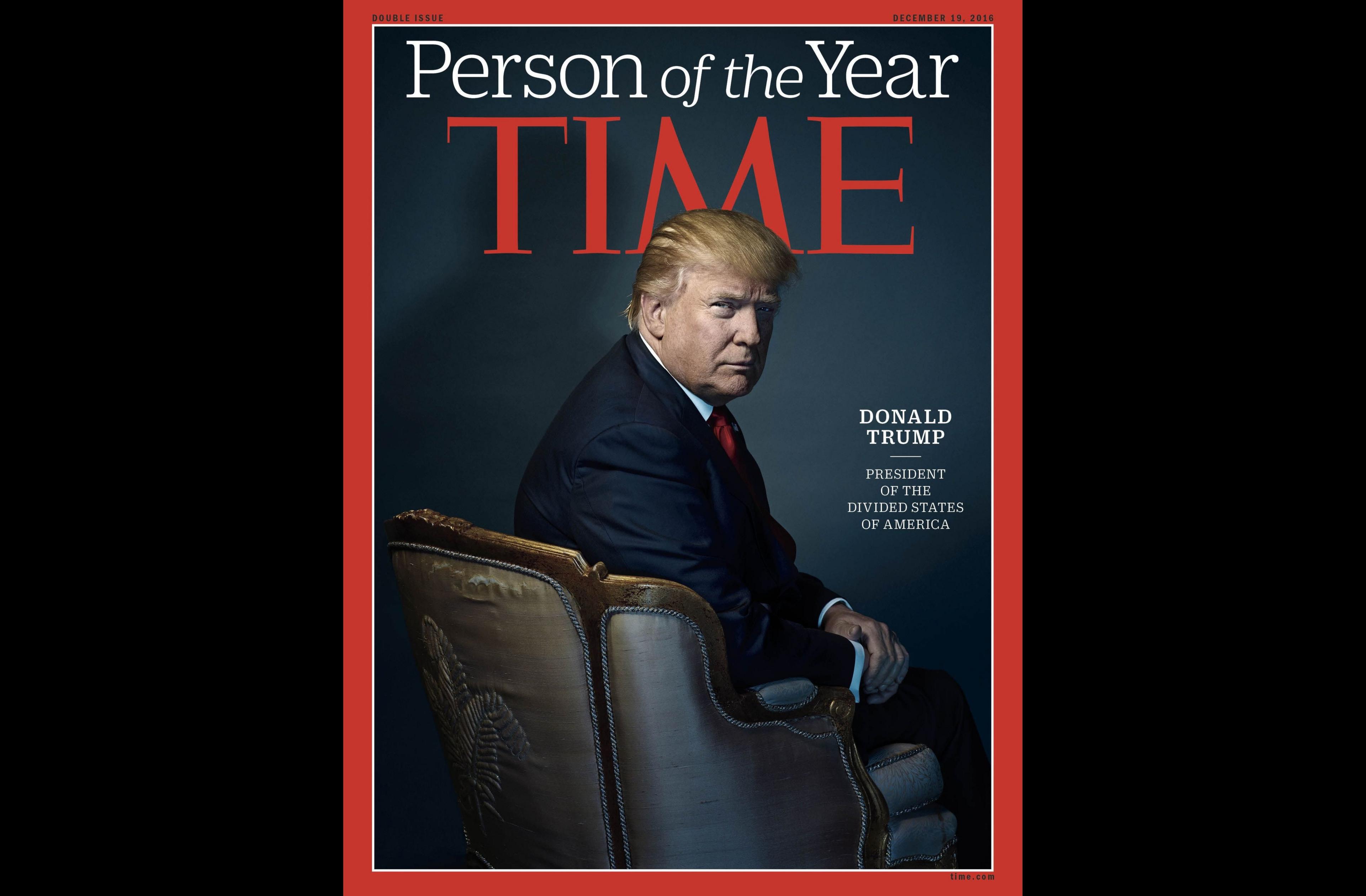 Donald Trump on the front of Time Magazine