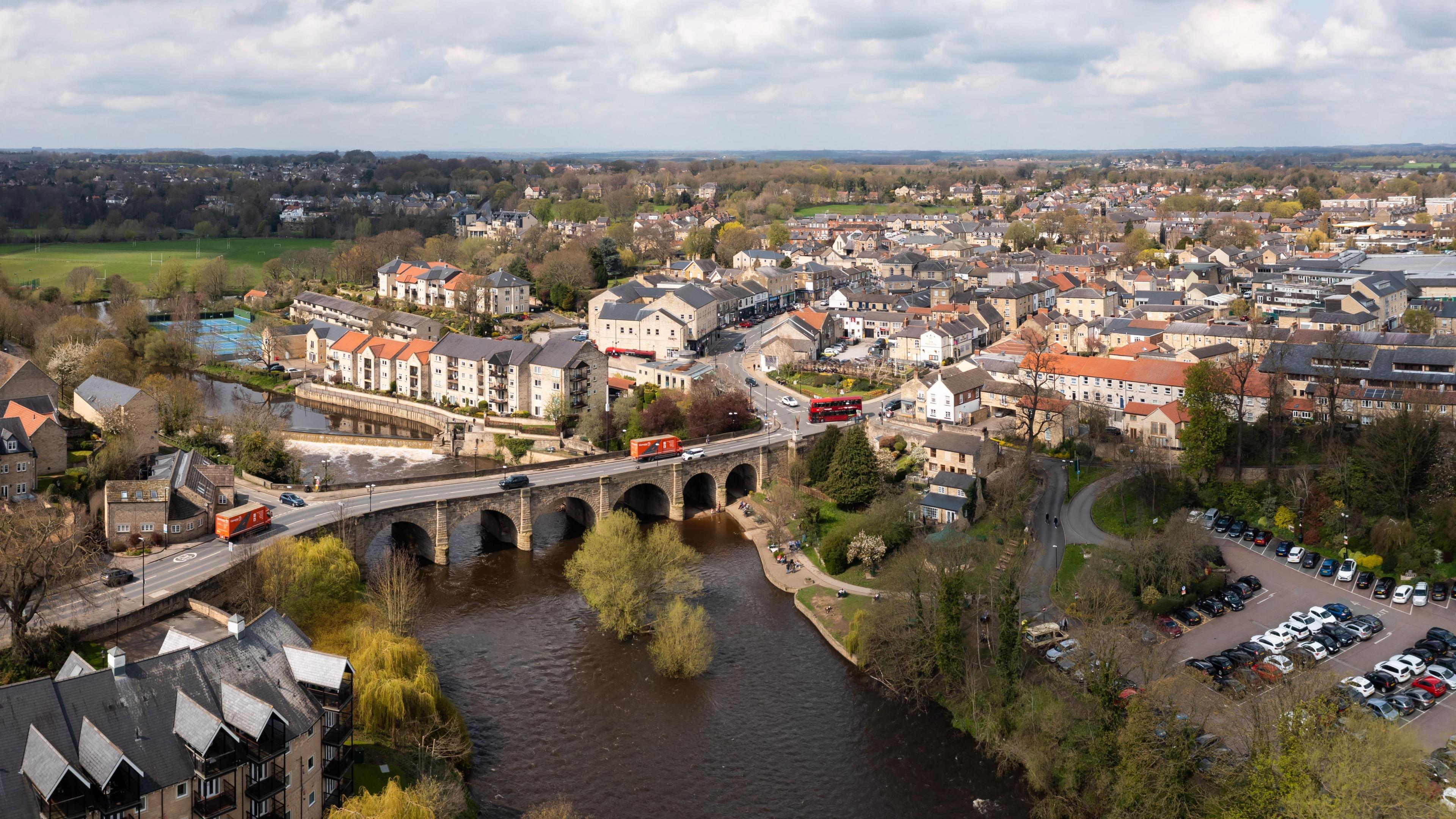 Aerial shot of Wetherby 