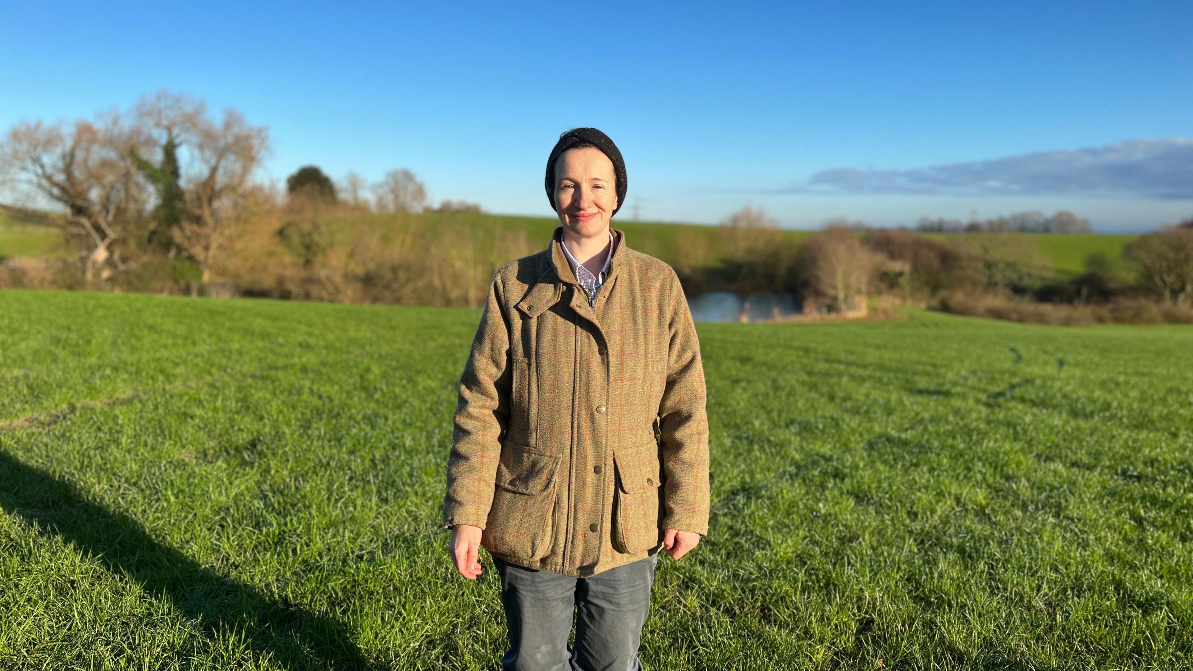 Lady in a field