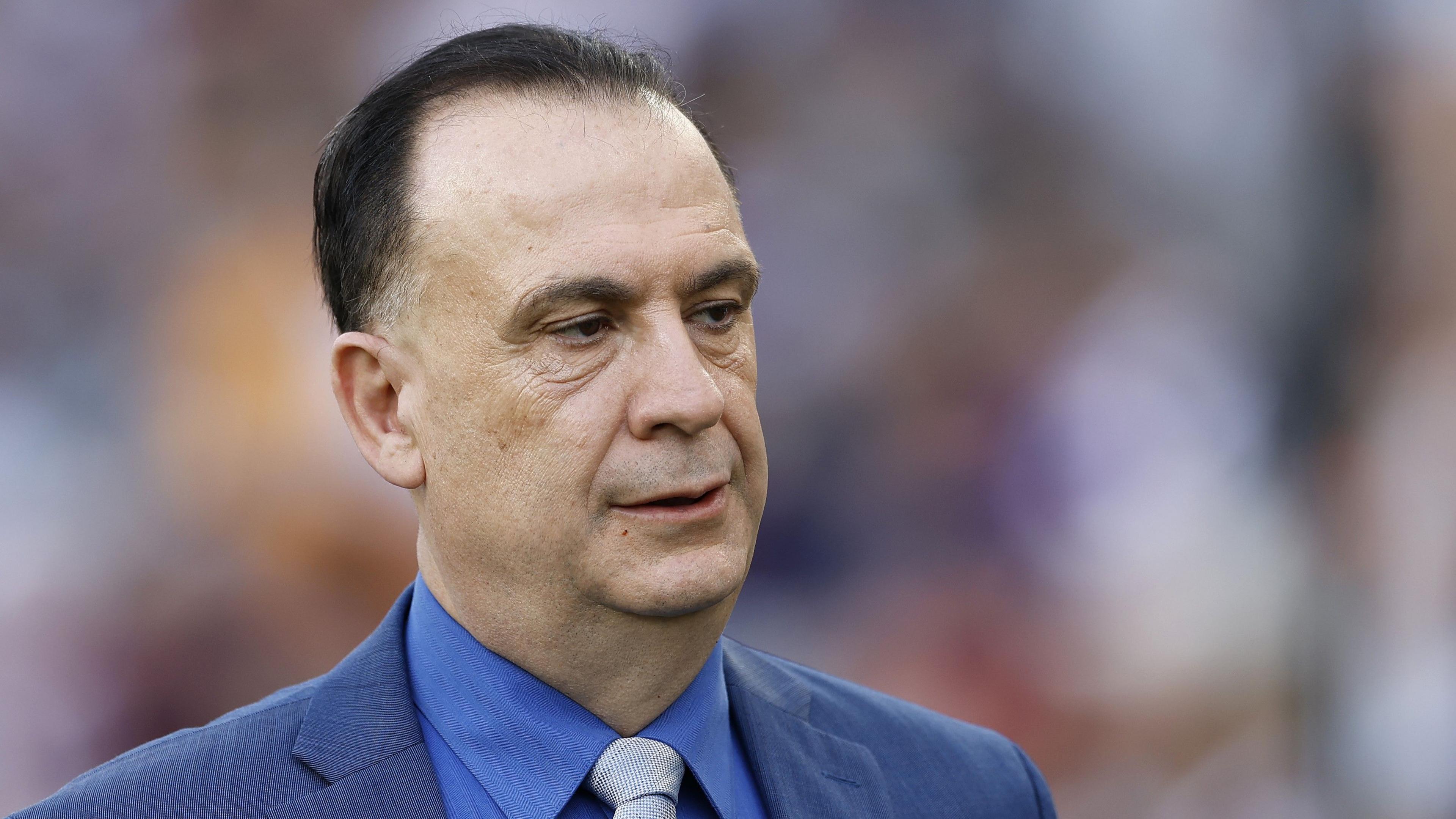 Peter V'landys, chair of the ARLC, looks into the distance