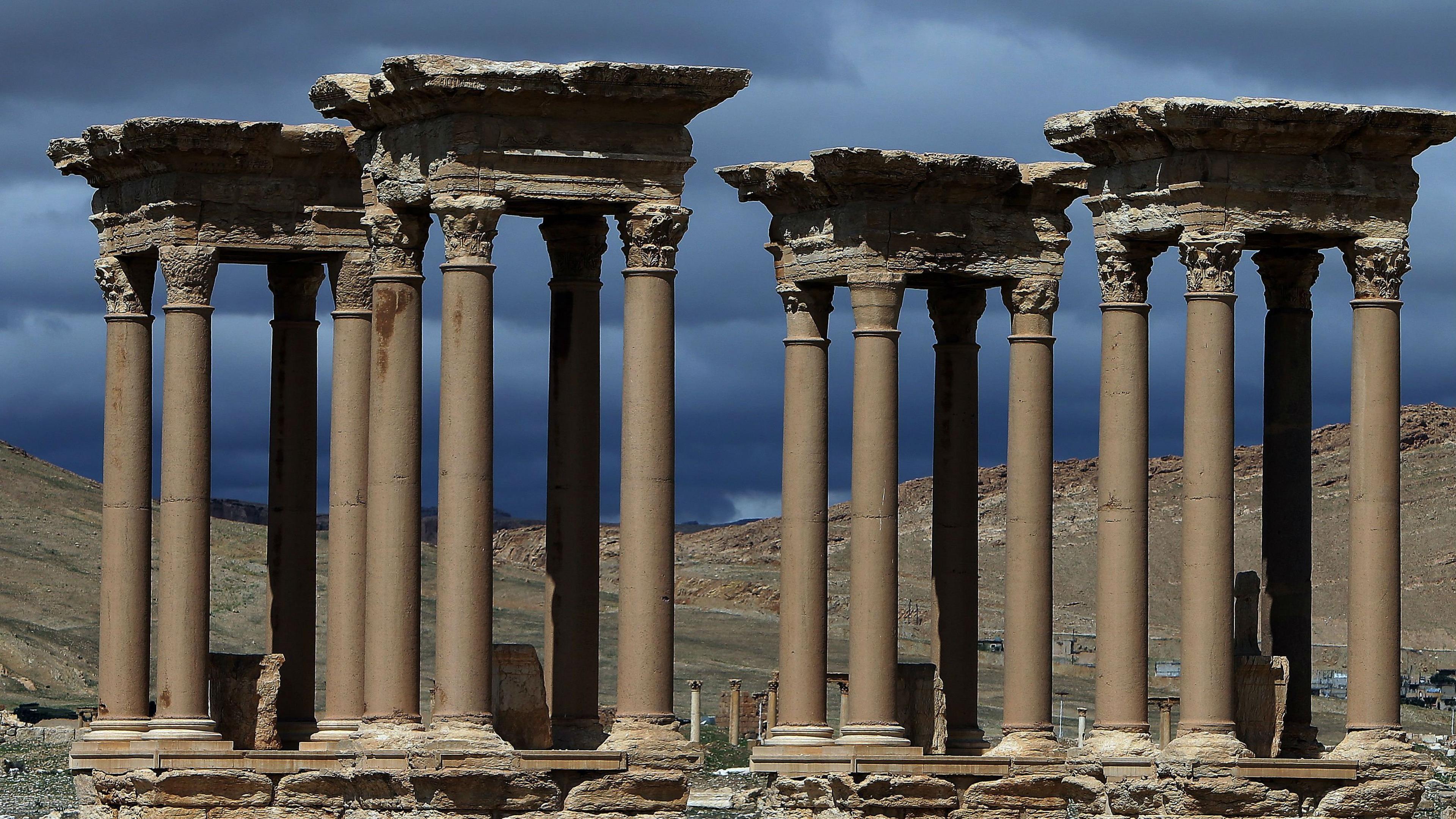 The Tetrapylon at Palmyra before IS occupation