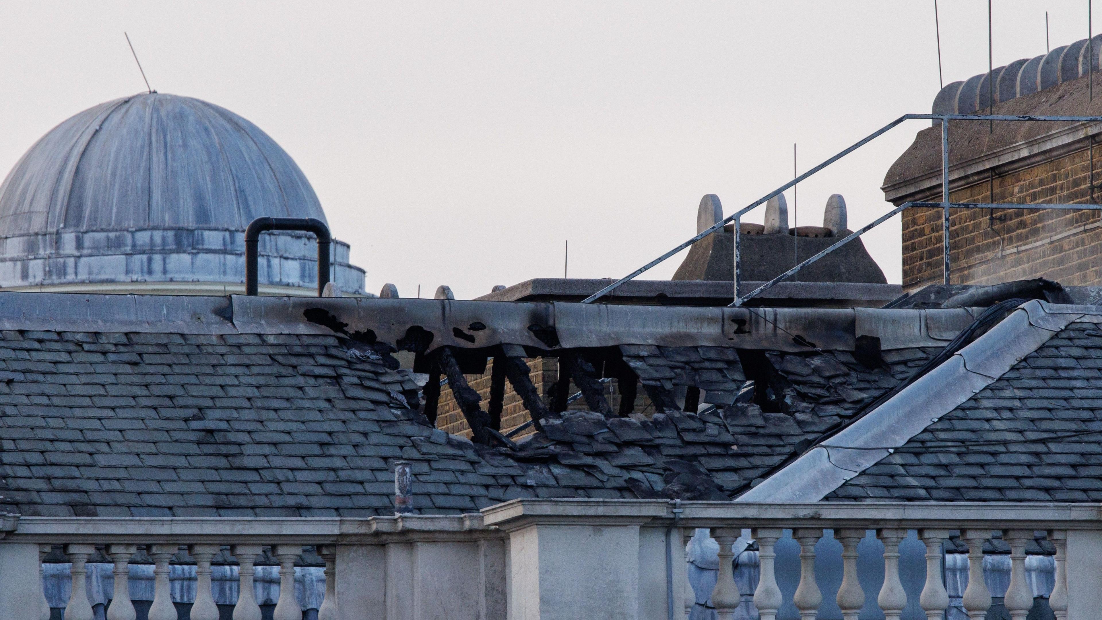 The roof of Somerset House on Saturday