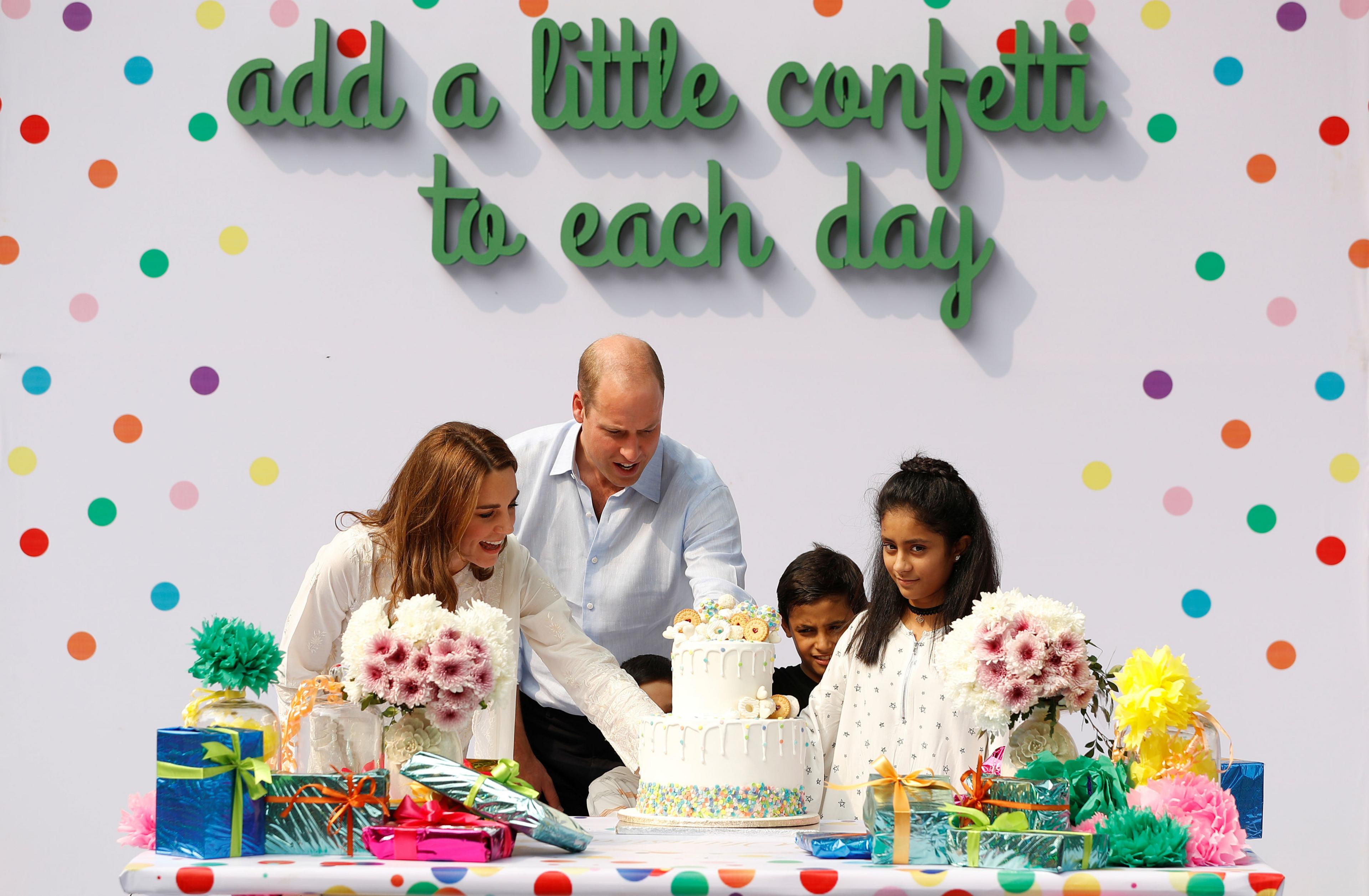 Duke and duchess attend the Children's Village in Lahore, which provides a home for 150 children