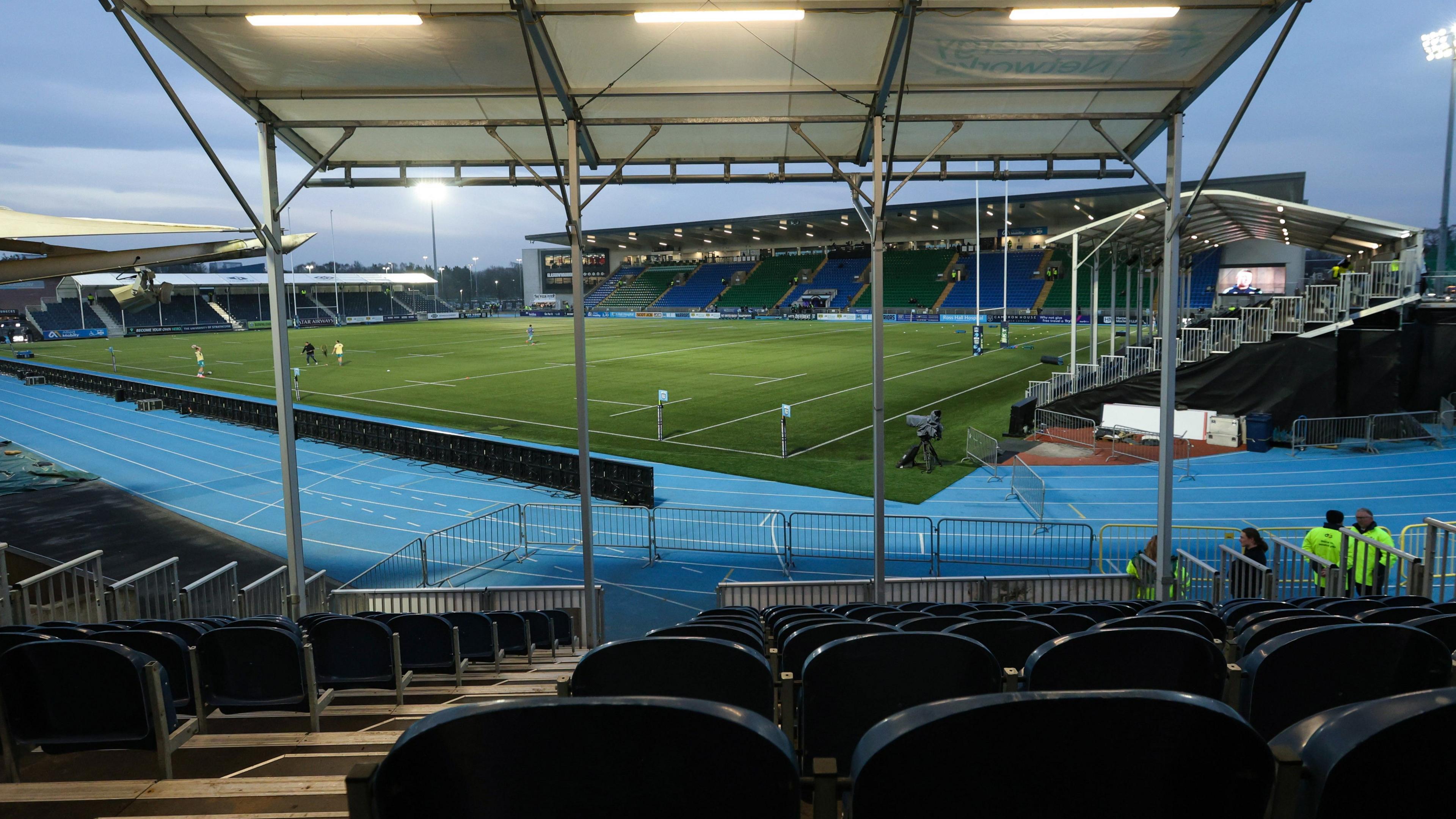 Scotstoun Stadium is the home ground of the Glasgow Warriors rugby team