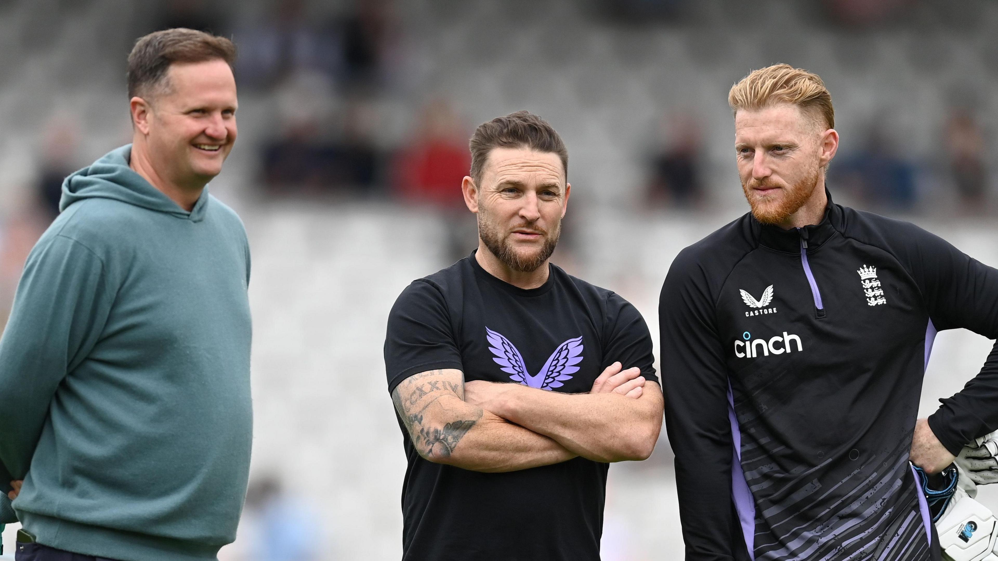 Rob Key, Brendon McCullum and Ben Stokes