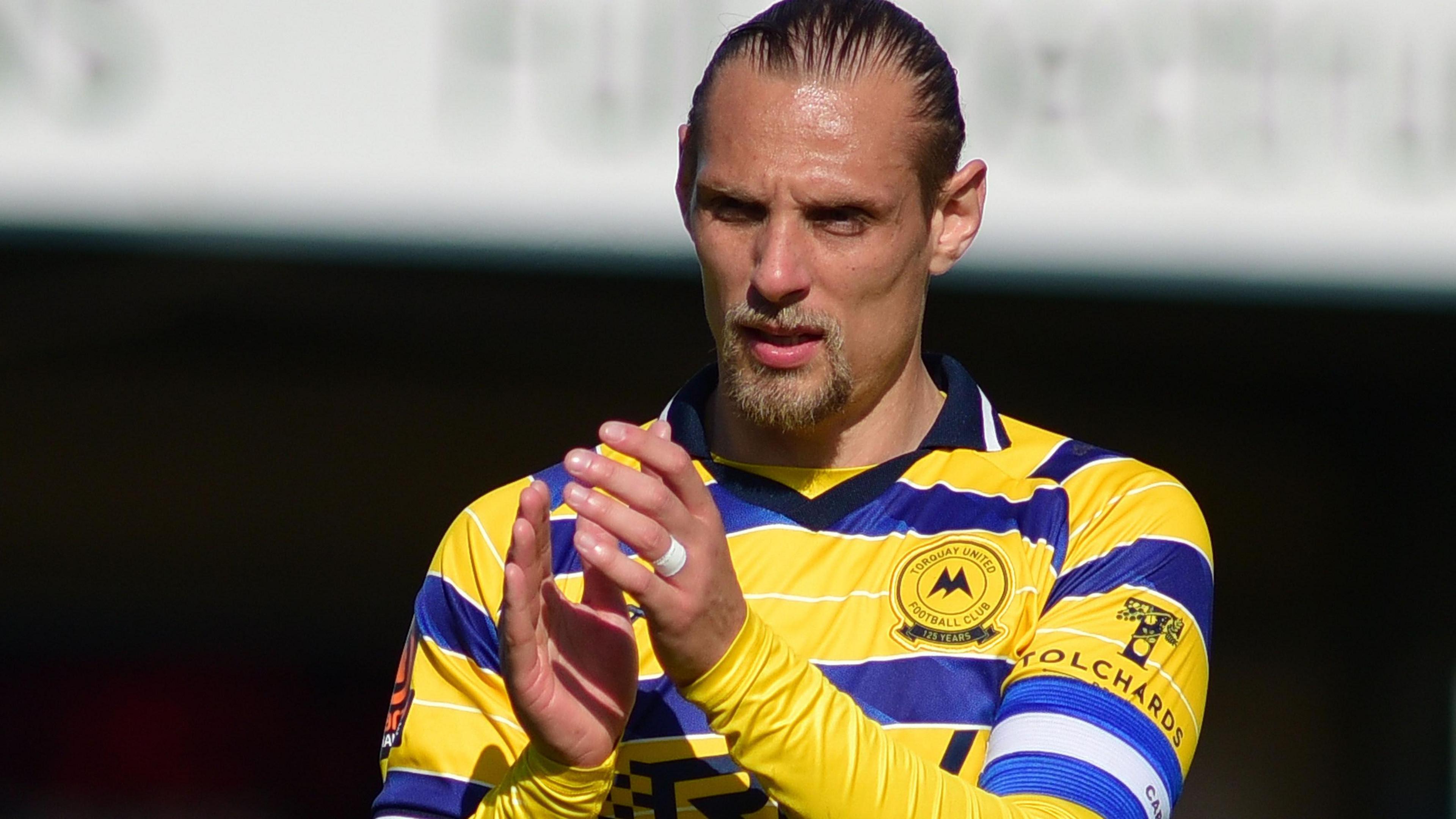 Torquay United captain Oscar Threlkeld 