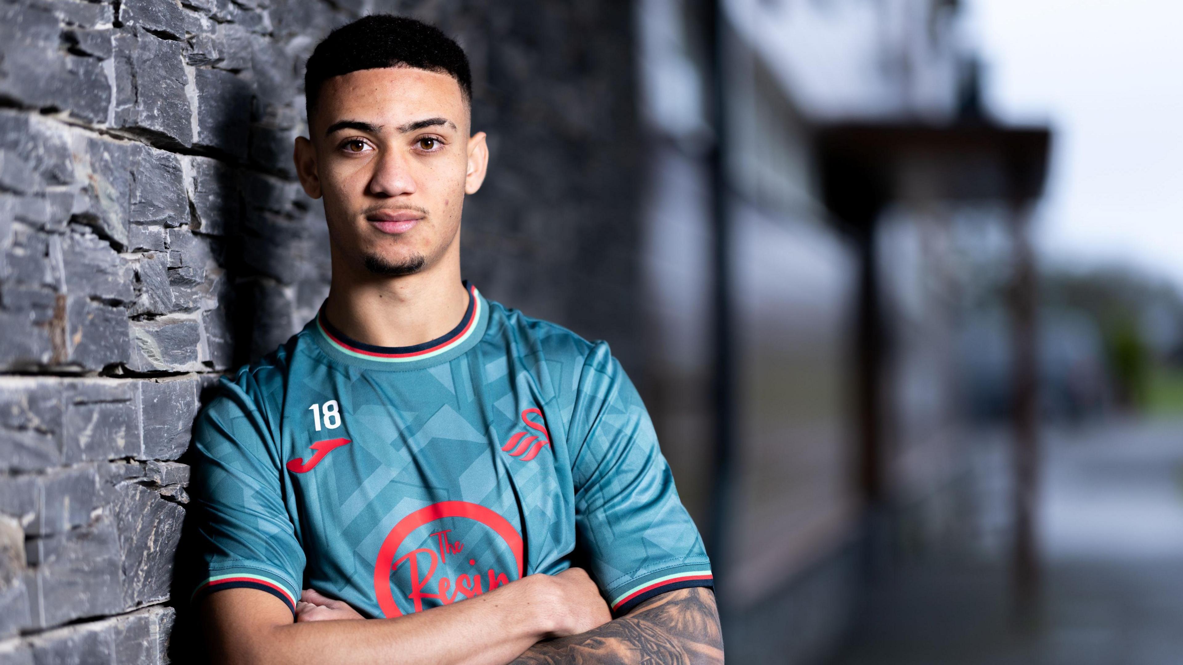 Gustavo Nunes at Swansea's training ground