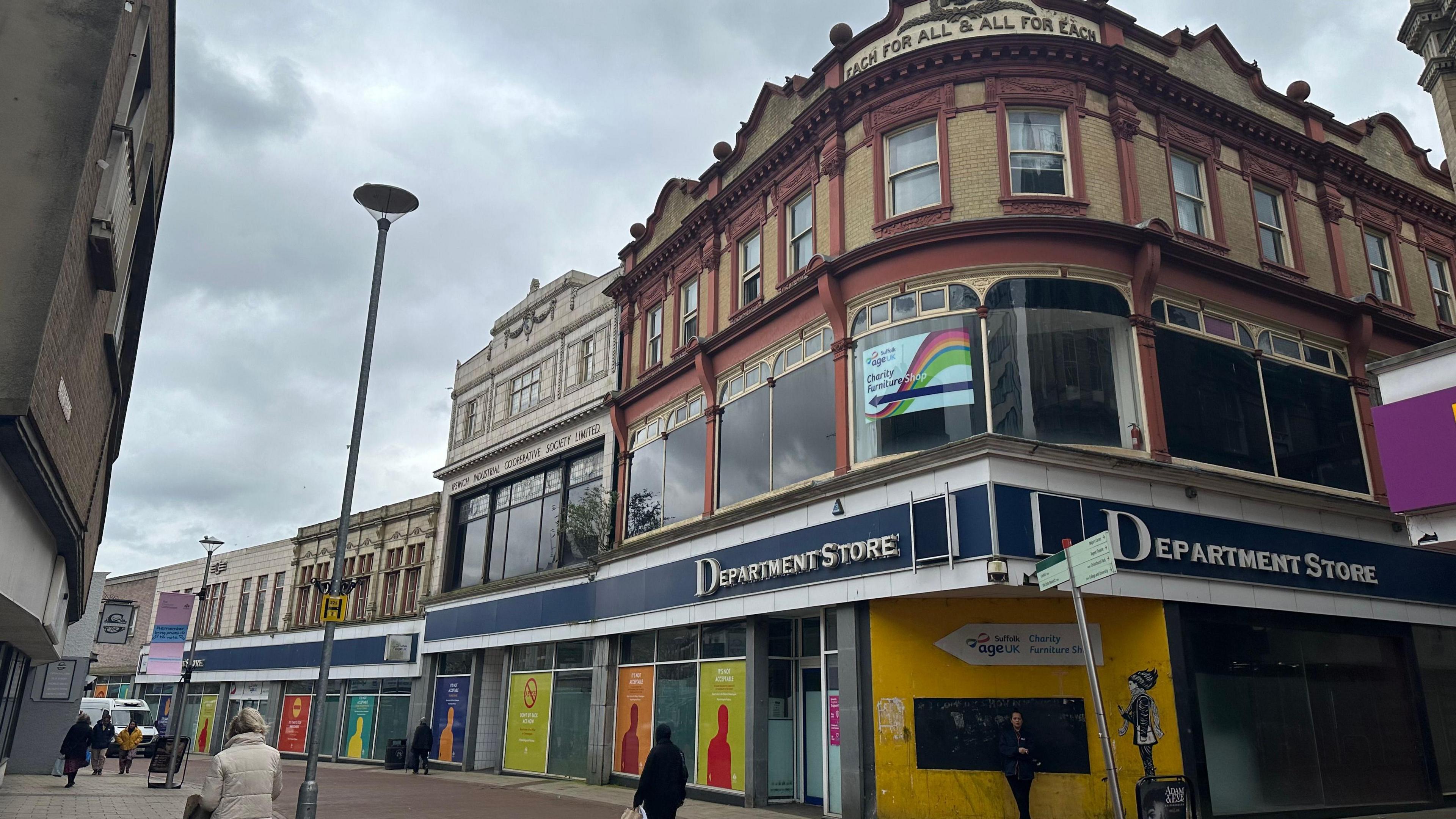 The former Co-op department store building on Carr Street, Ipswich