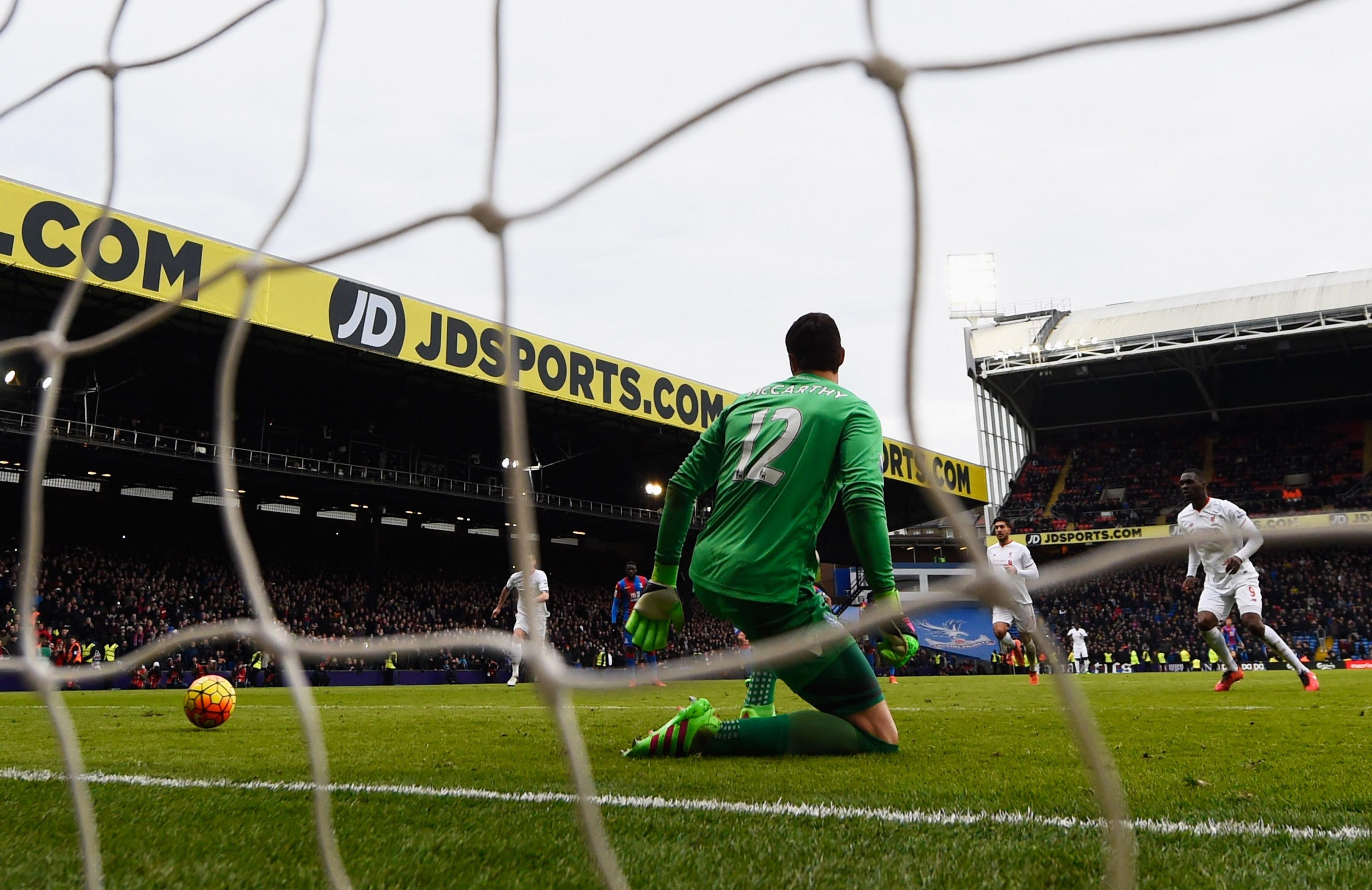 After winning Liverpool's late penalty, Christian Benteke stepped up to take it himself