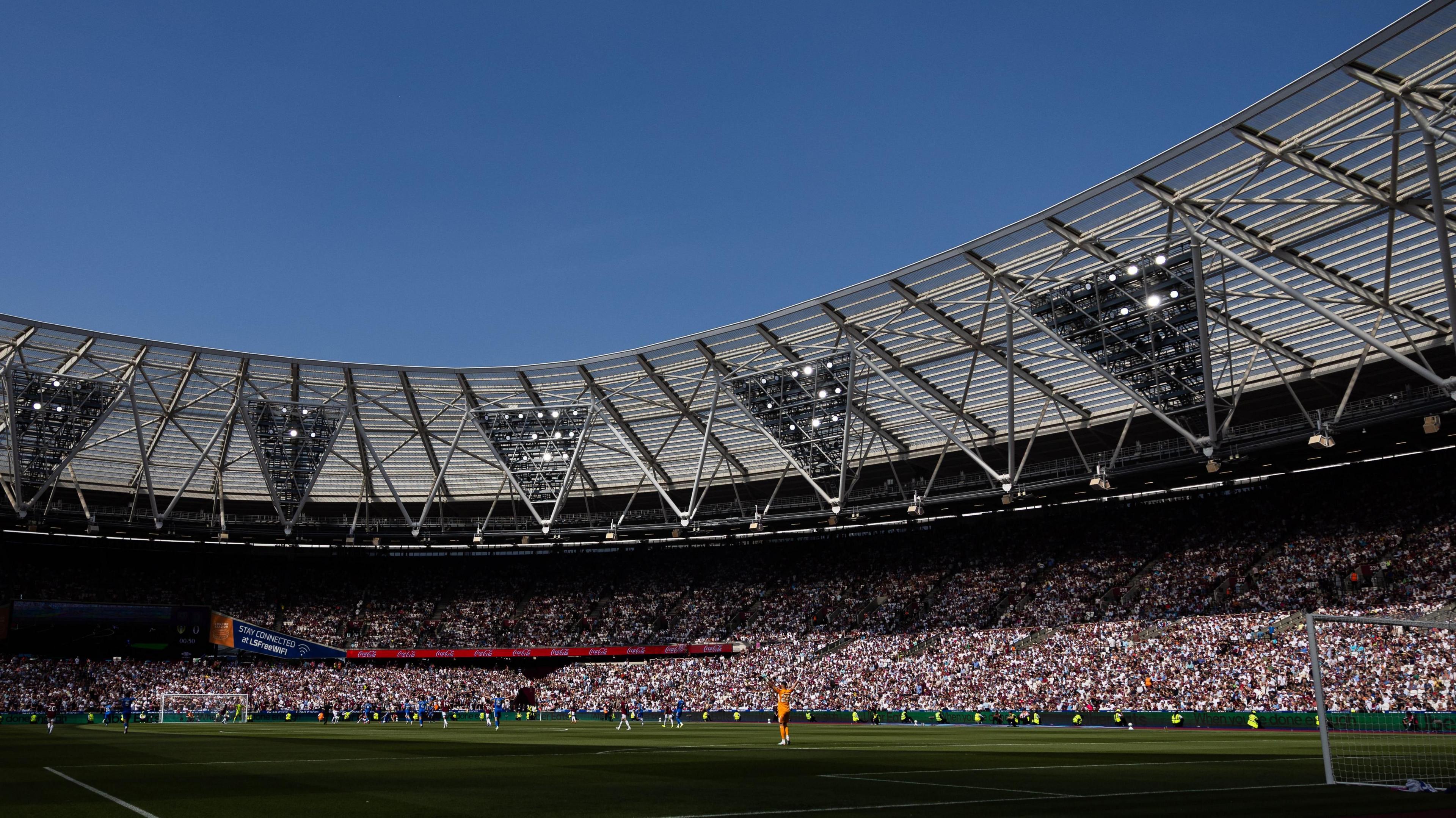 A packed London Stadium during West Ham's final game in the Premier League 