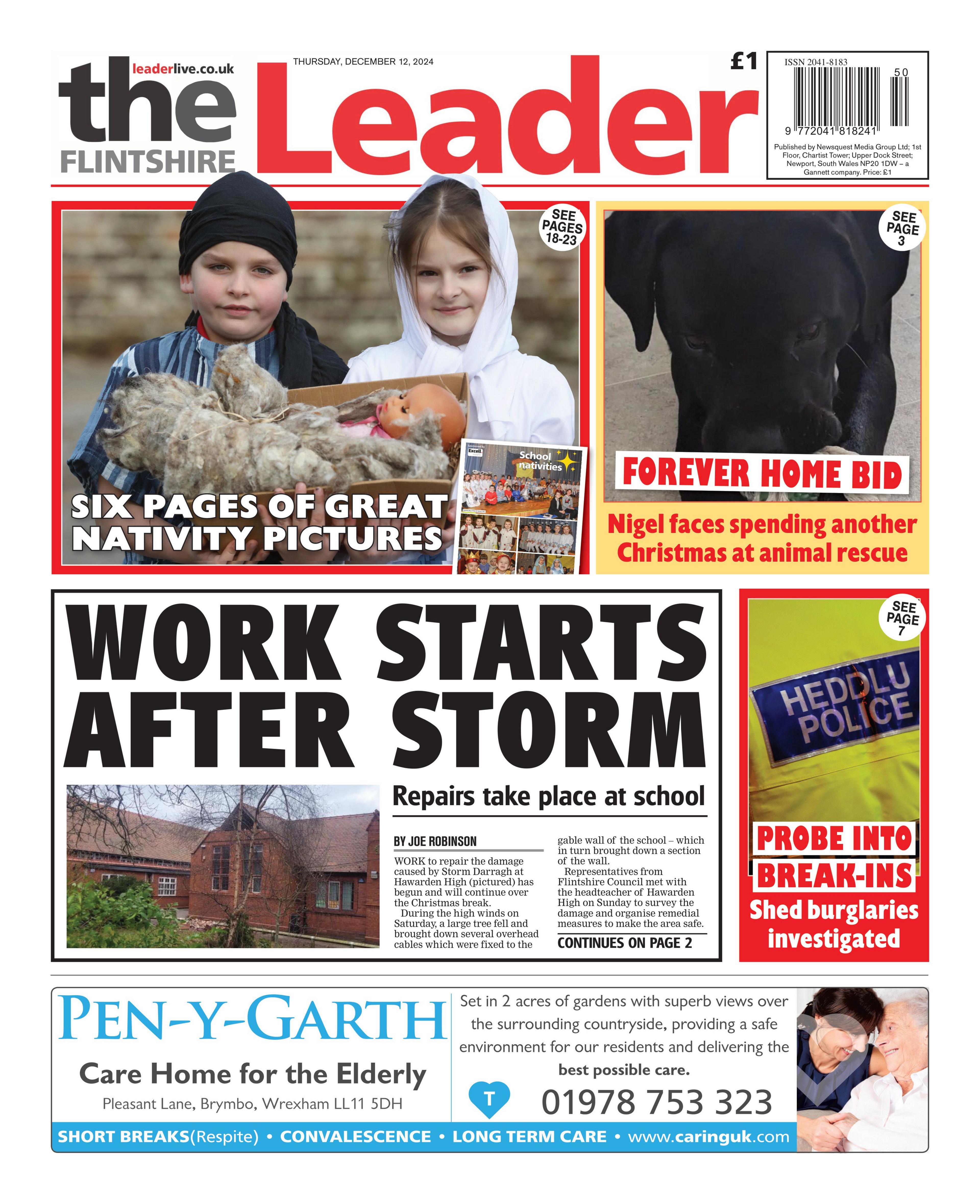 Flintshire Leader front page