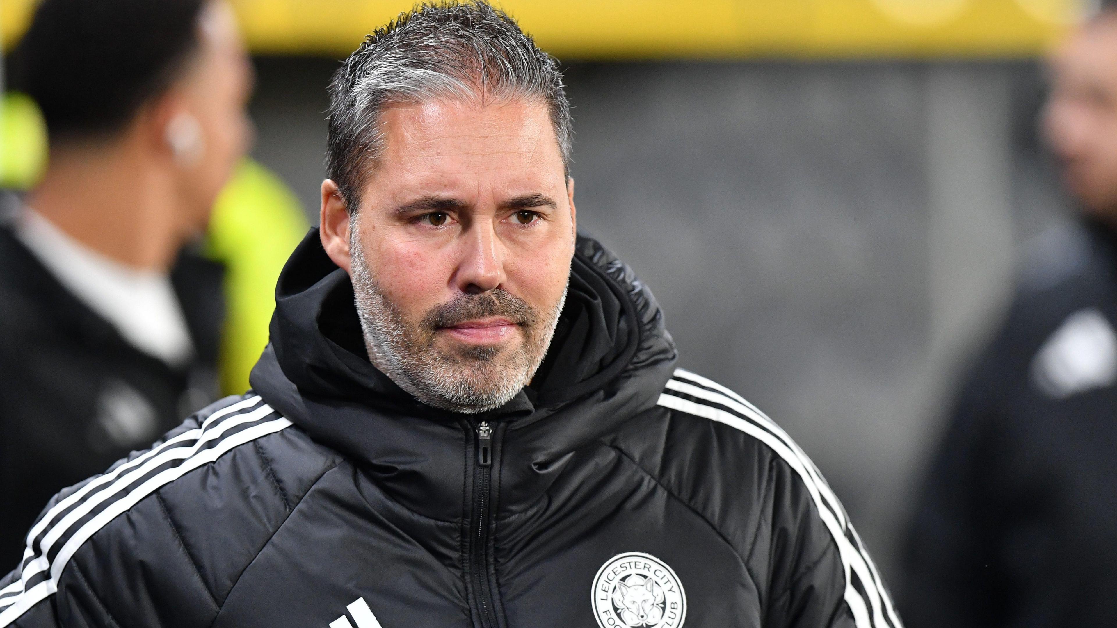 Marti Cifuentes on the Leicester touchline